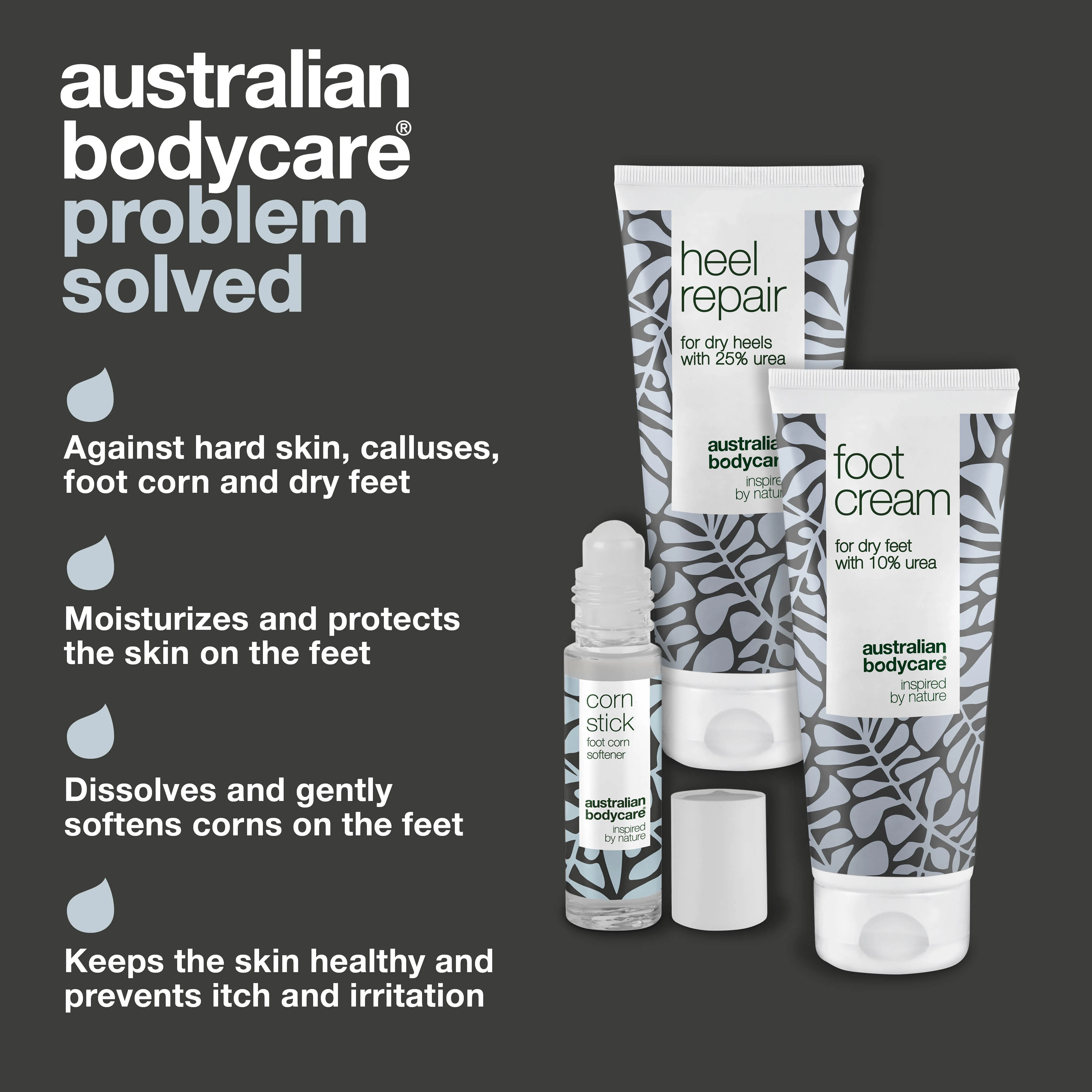 3 Products for calluses and corn on foot — Foot cream, heel cream and corn oil for dry feet. - Image 3