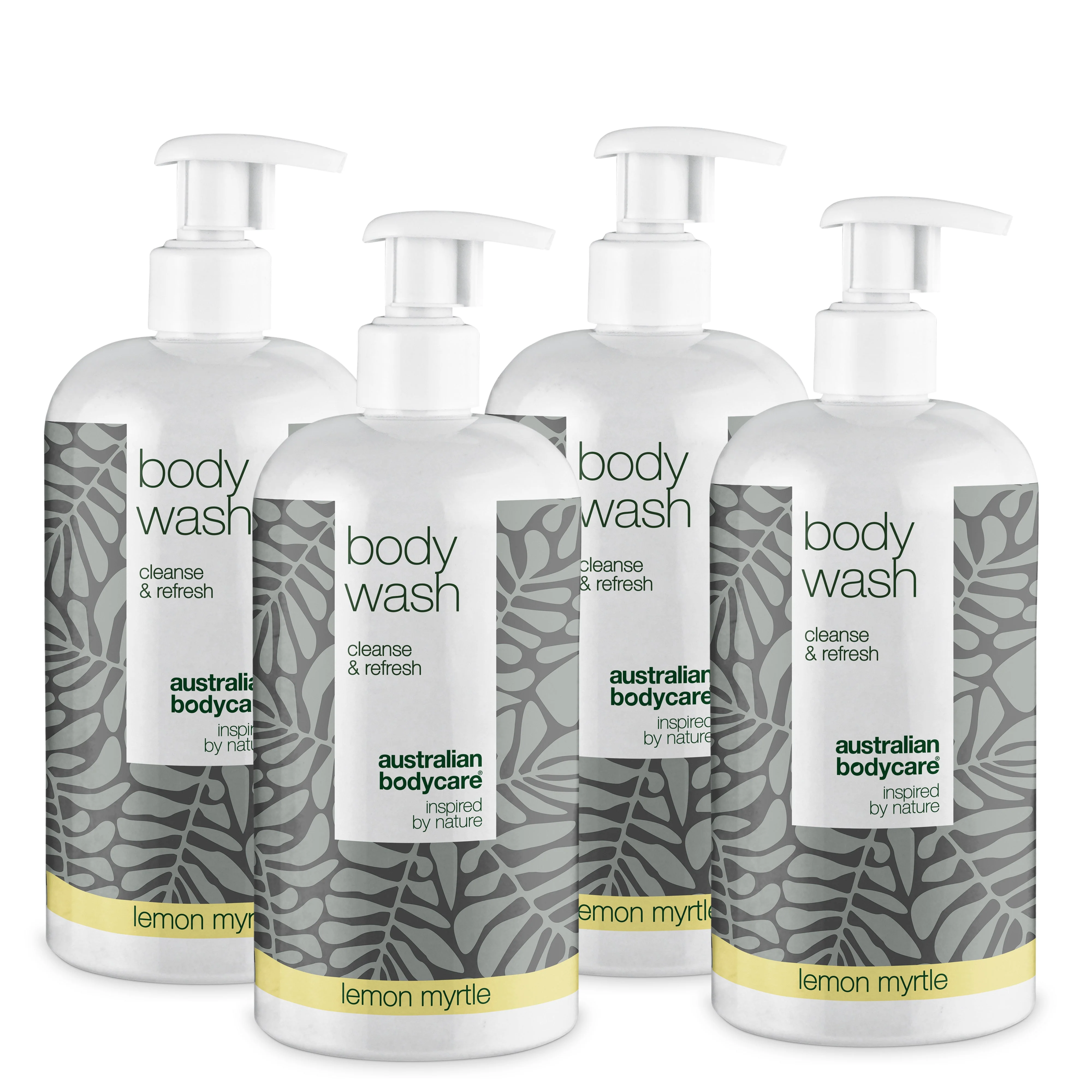 4 for 3 Tea Tree Body Wash 500 ml Lemon Myrtle - package deal — Package deal with 4 Body Wash (500 ml): Tea Tree Oil Lemon Myrtle
