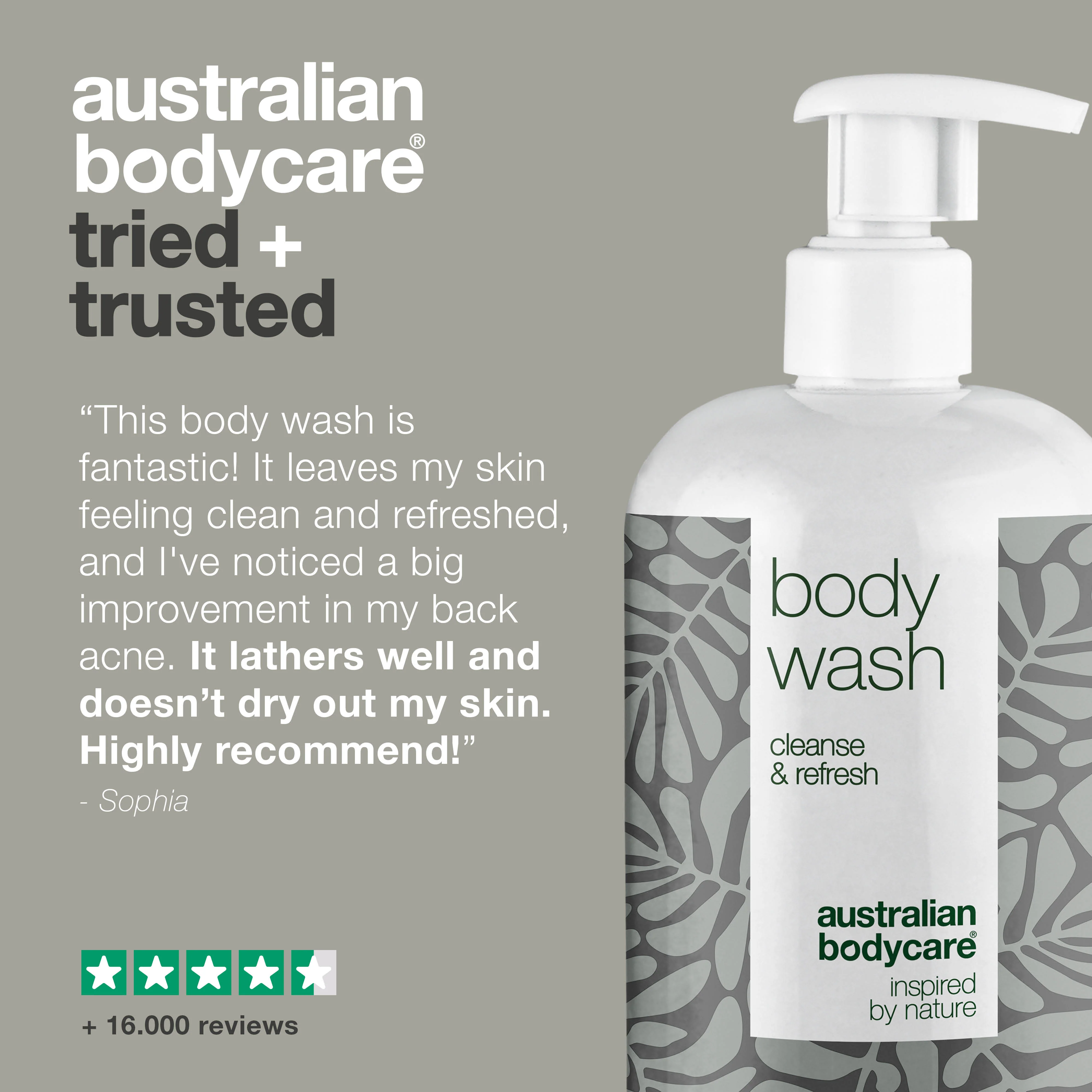 4 for 3 Tea Tree Body Wash 500 ml Mint - package deal — Package deal with 4 Body Wash (500 ml): Tea Tree Oil Mint - Image 5