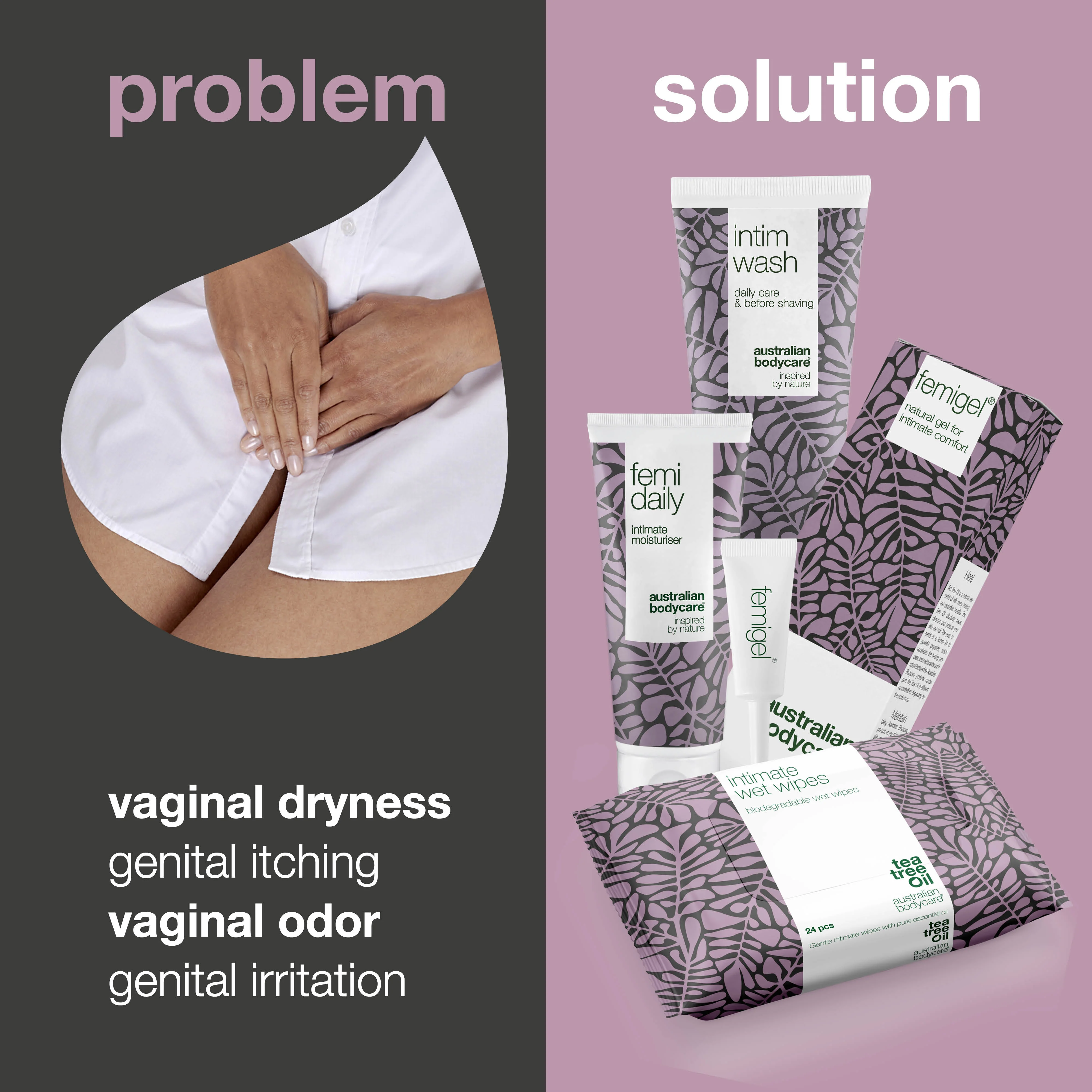 4 products for intimate care and hygiene — Reduces and prevents itch, redness, dryness and unwanted odour - Image 2