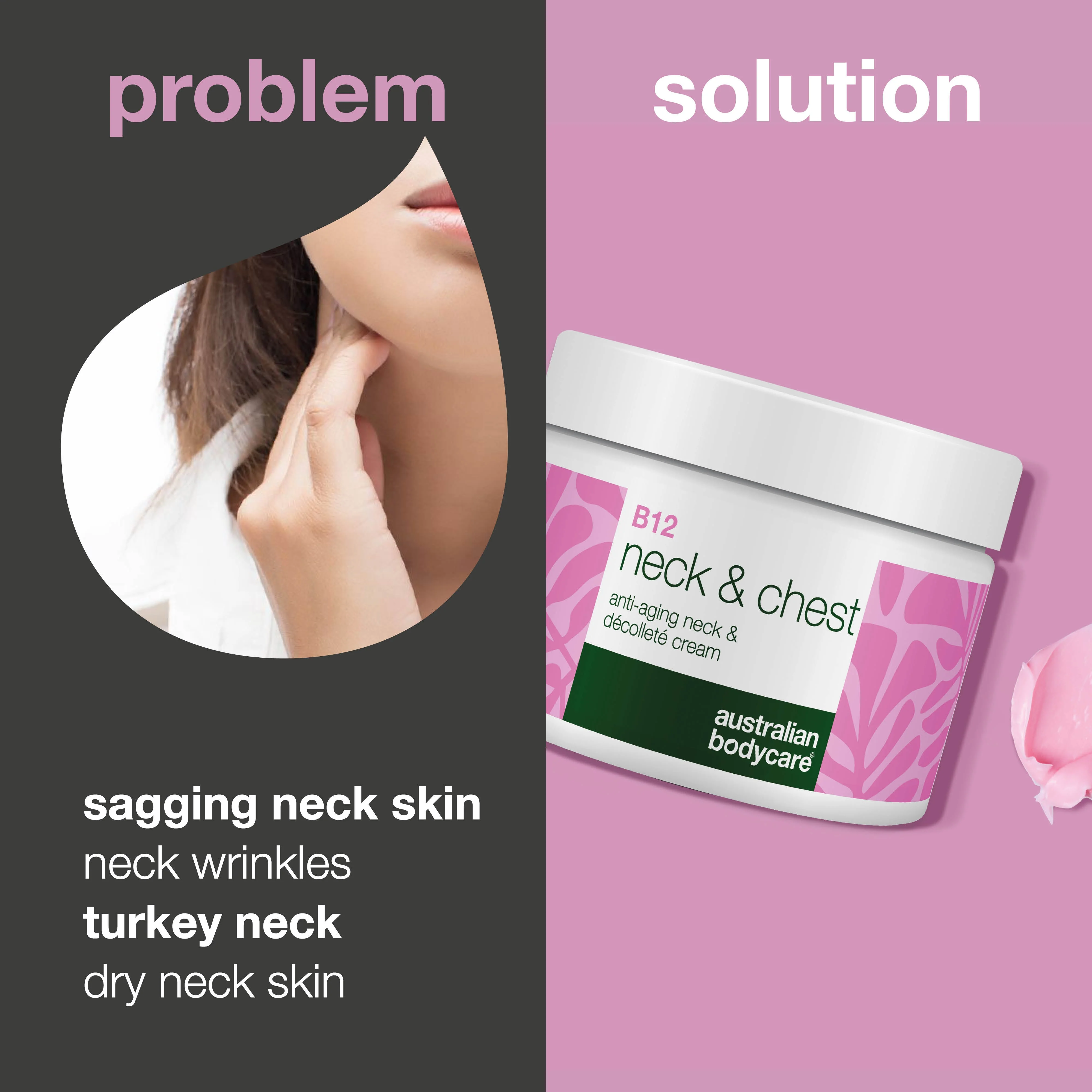 B12 Neck Cream – Reduce Wrinkles and Sagging Skin — B12 Neck & Décolleté Cream hydrates, firms, and smooths wrinkles. Ideal for a youthful, revitalized look. - Image 2