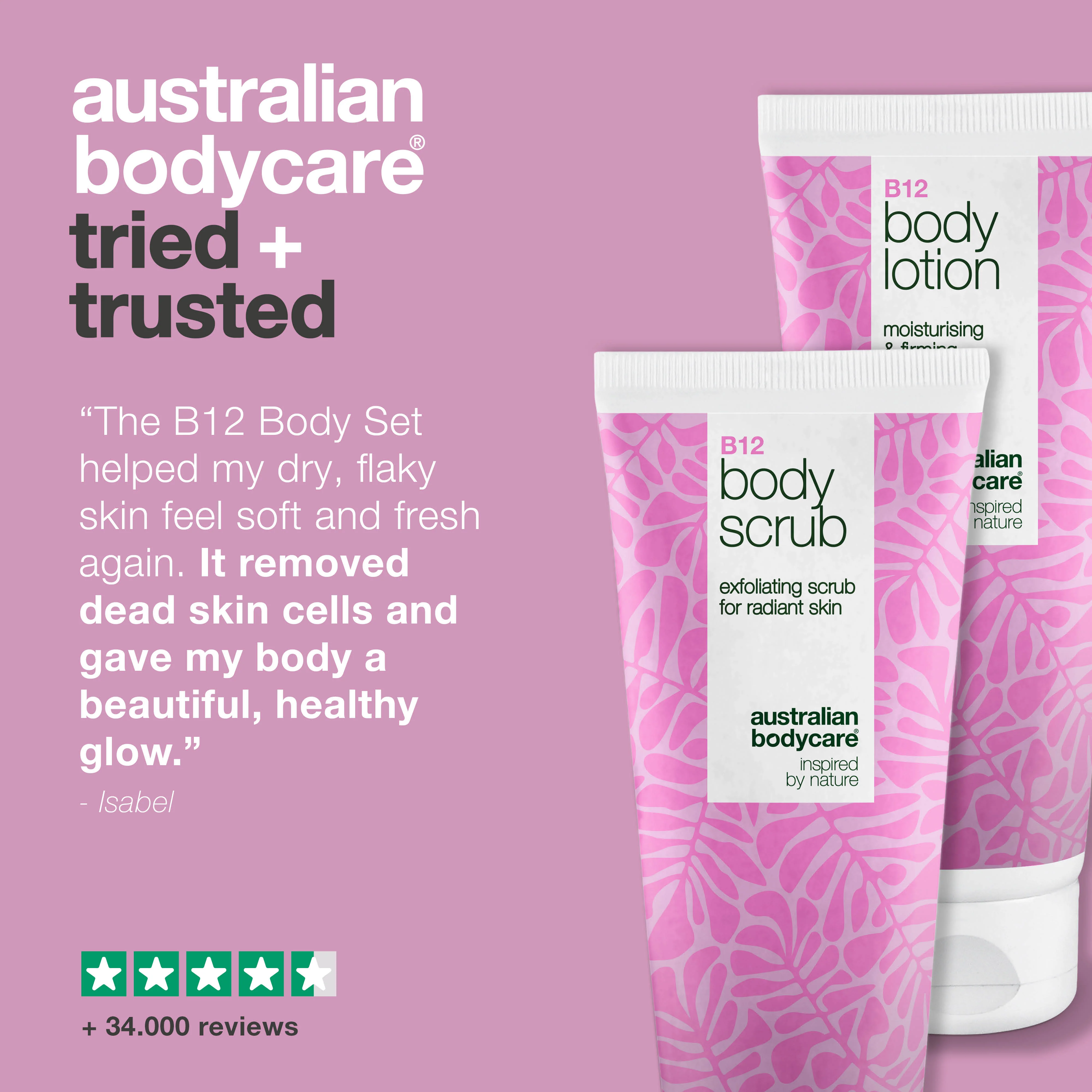 B12 Skincare Set for Dry Skin – Exfoliation & Deep Hydration — Hydrating B12 Body Scrub & Lotion for dry and sensitive skin. - Image 5