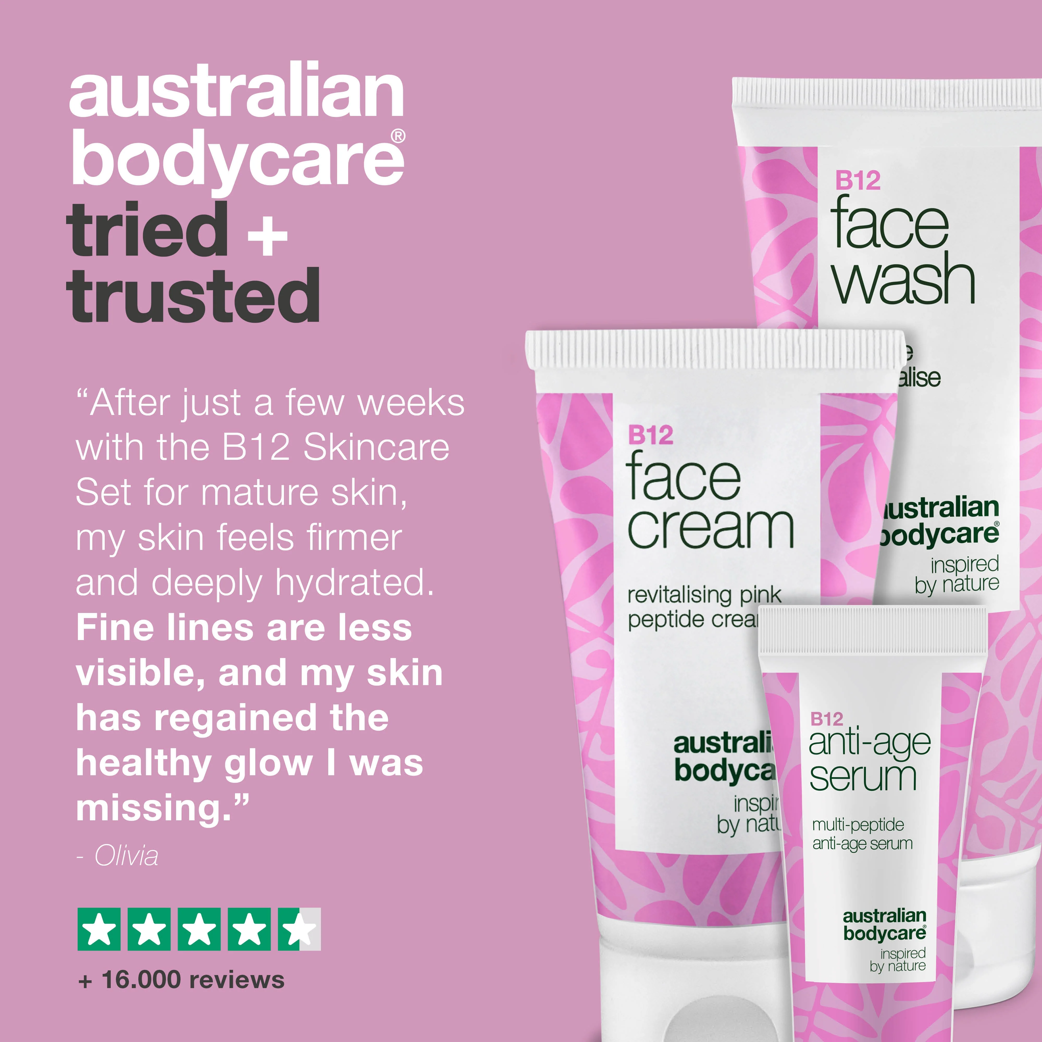 Face Wash, Serum, and Cream with B12 for Mature Skin — Effective skincare for mature skin. B12 wash, serum, and cream for firm, radiant skin. - Image 5