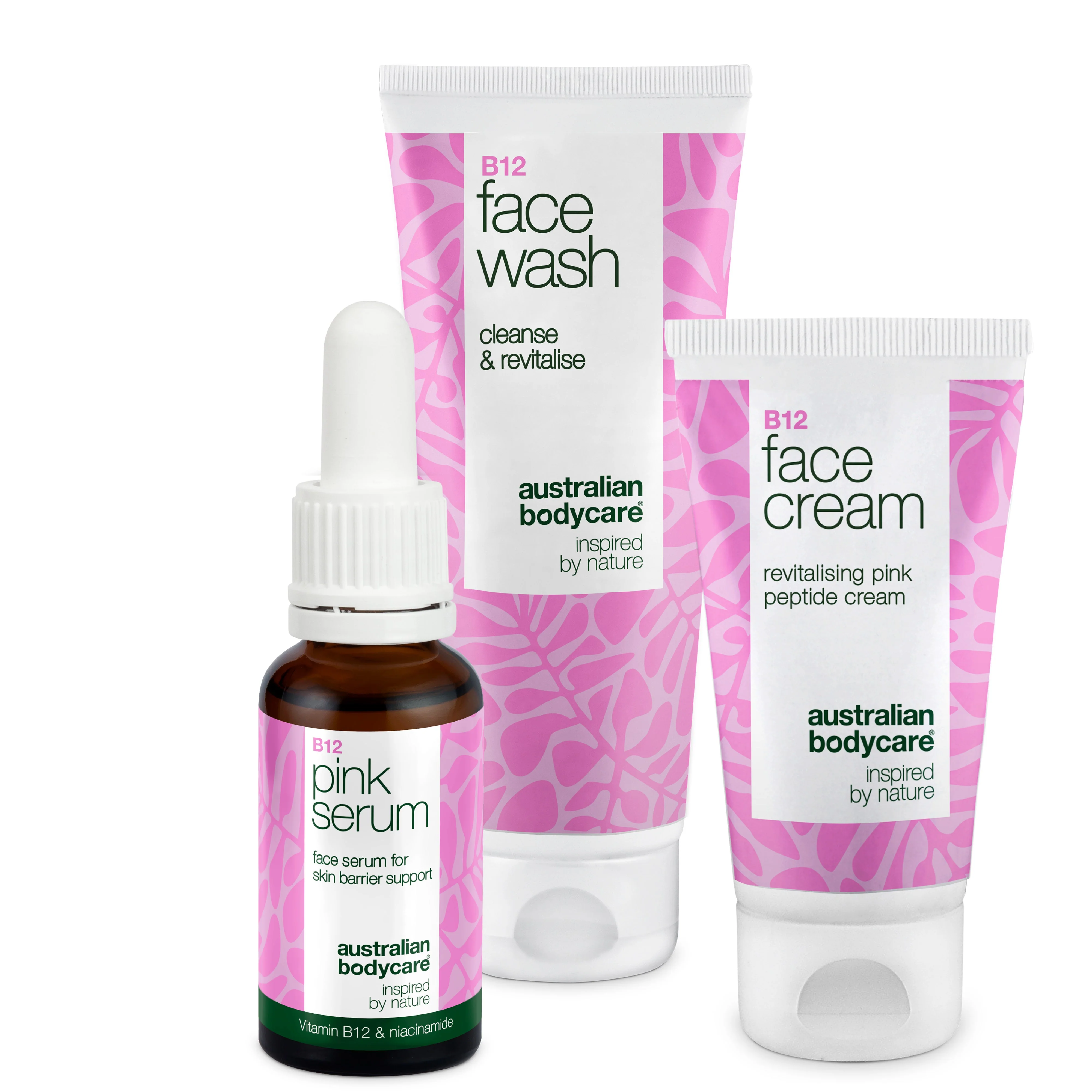 B12 Skincare Set – Face Wash, Serum, and Face Cream — B12 skincare set for smooth, healthy skin. Includes wash, serum, and cream for daily hydration and care.