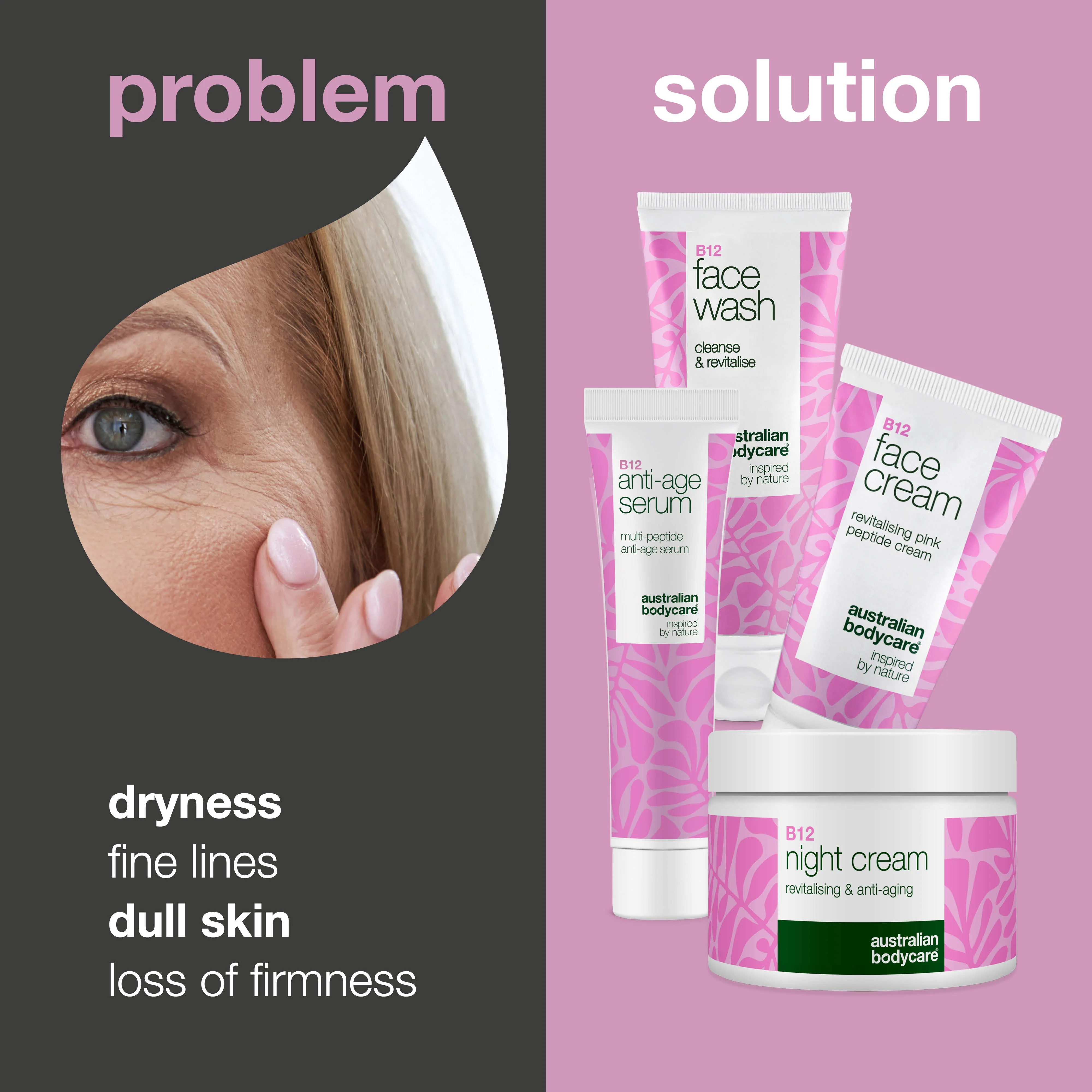 Anti-Aging B12 Set for Mature Skin – Hydrating & Firming — B12 skincare set for aging skin. Hydrates, firms, and smooths skin texture. - Image 2