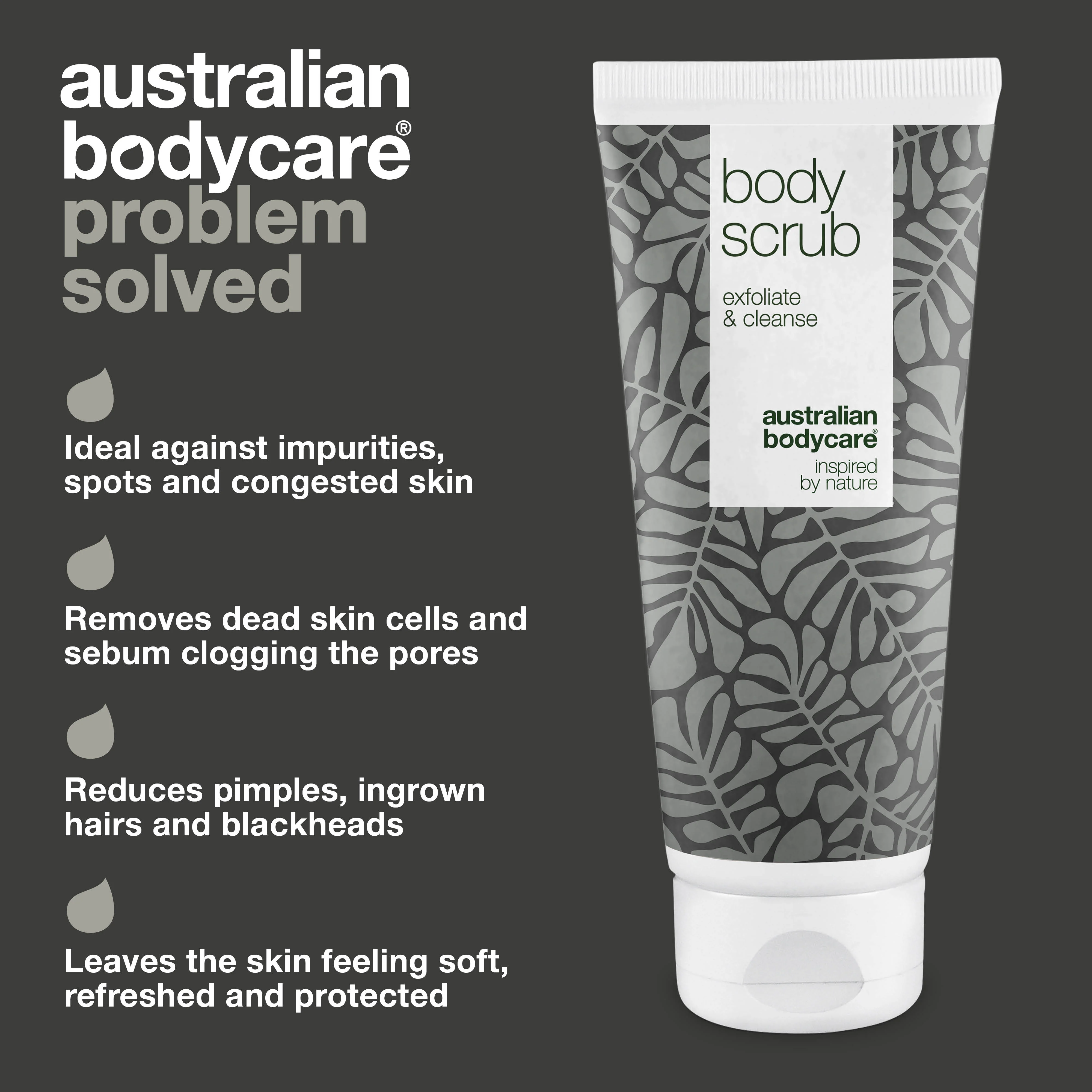 Exfoliating Tea Tree Body Scrub for spots and congested skin — Deep cleansing scrub with 100% natural Tea Tree Oil, also for intimate use - Image 3