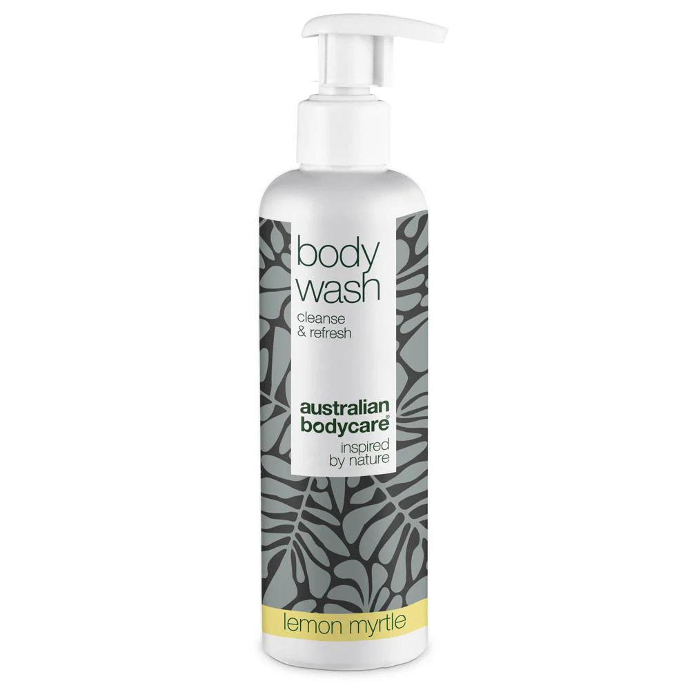 250 ml Body Wash Lemon Myrtle — Effective Shower Gel for Pimples, Blackheads, and Blemished Skin with a Fresh Citrus Fragrance