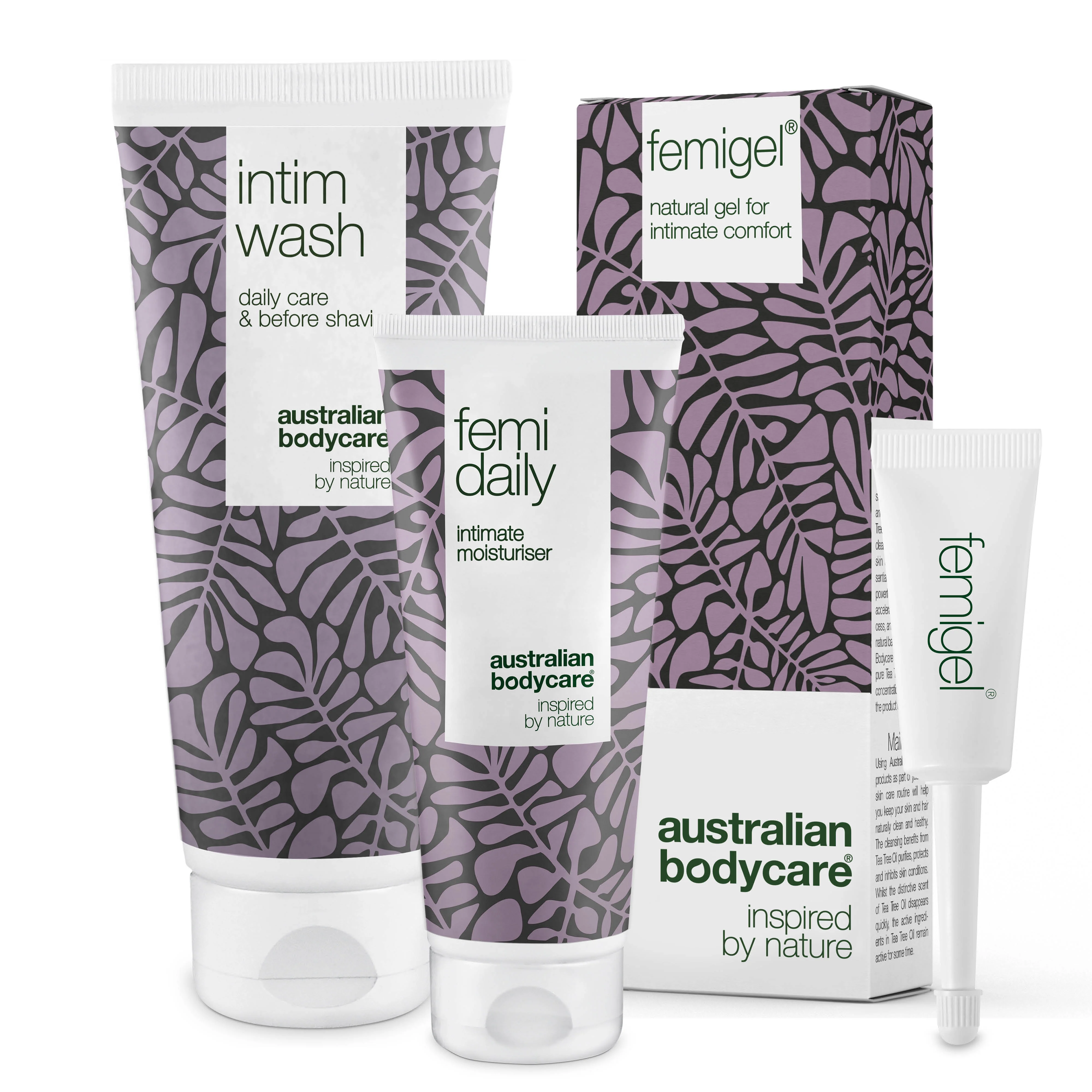 Pack of 3 products for cystitis care — Intimate products to reduce dryness, stinging and irritation