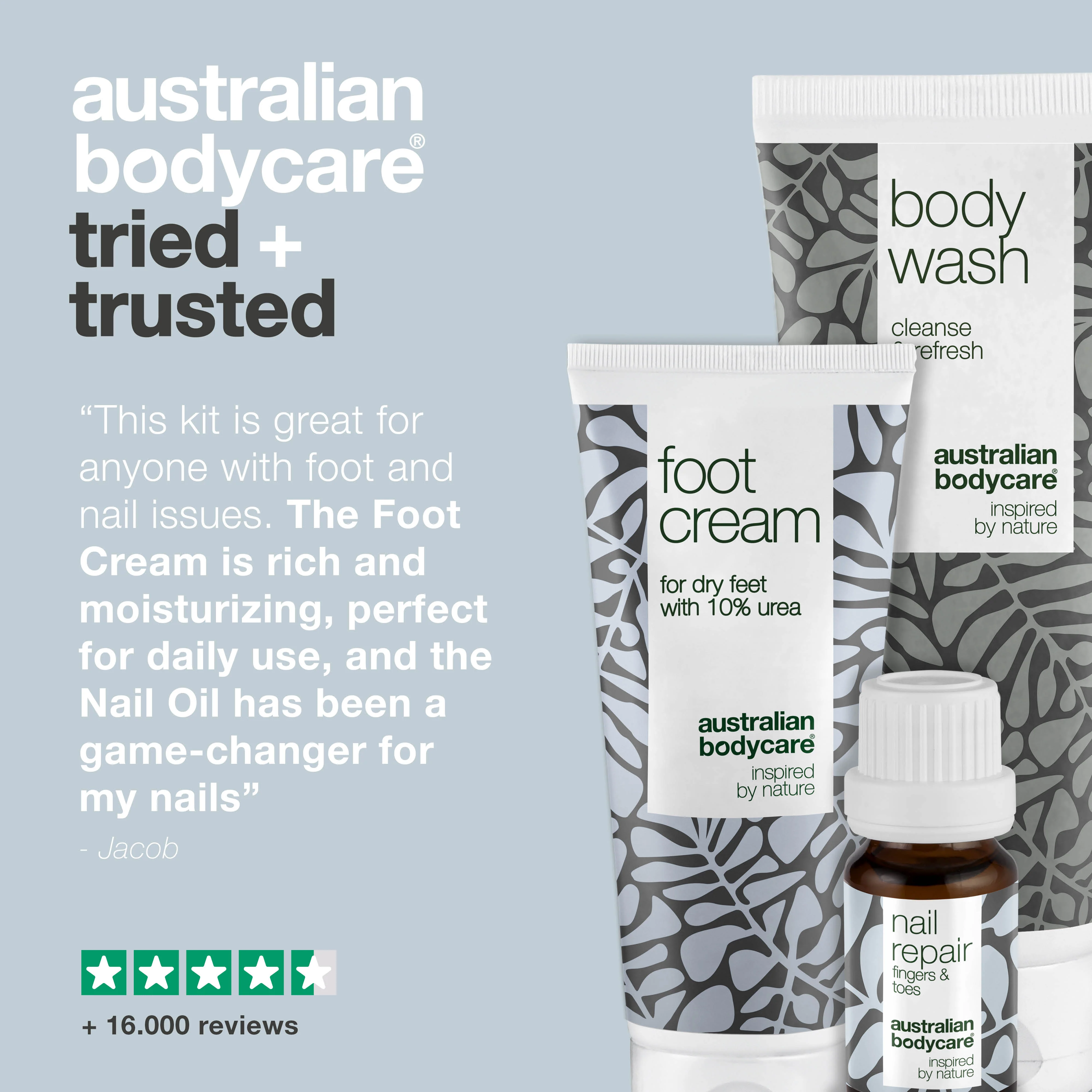 Footcare kit — 3 products for daily foot care of dry feet and yellow nails - Image 5