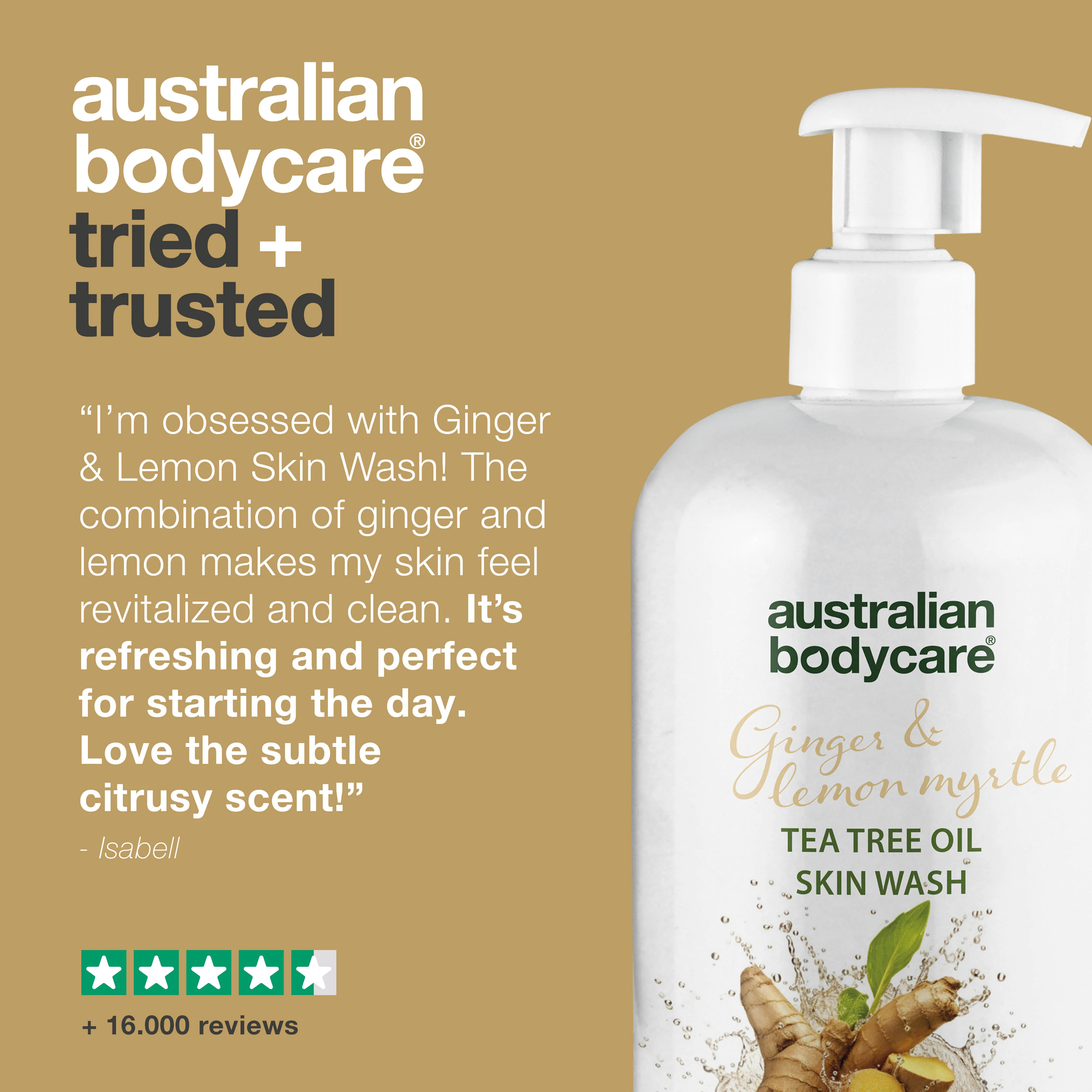 Professionel Ginger & Lemon Skin Wash — Professionel Ginger Body Wash with Tea Tree Oil - Image 5