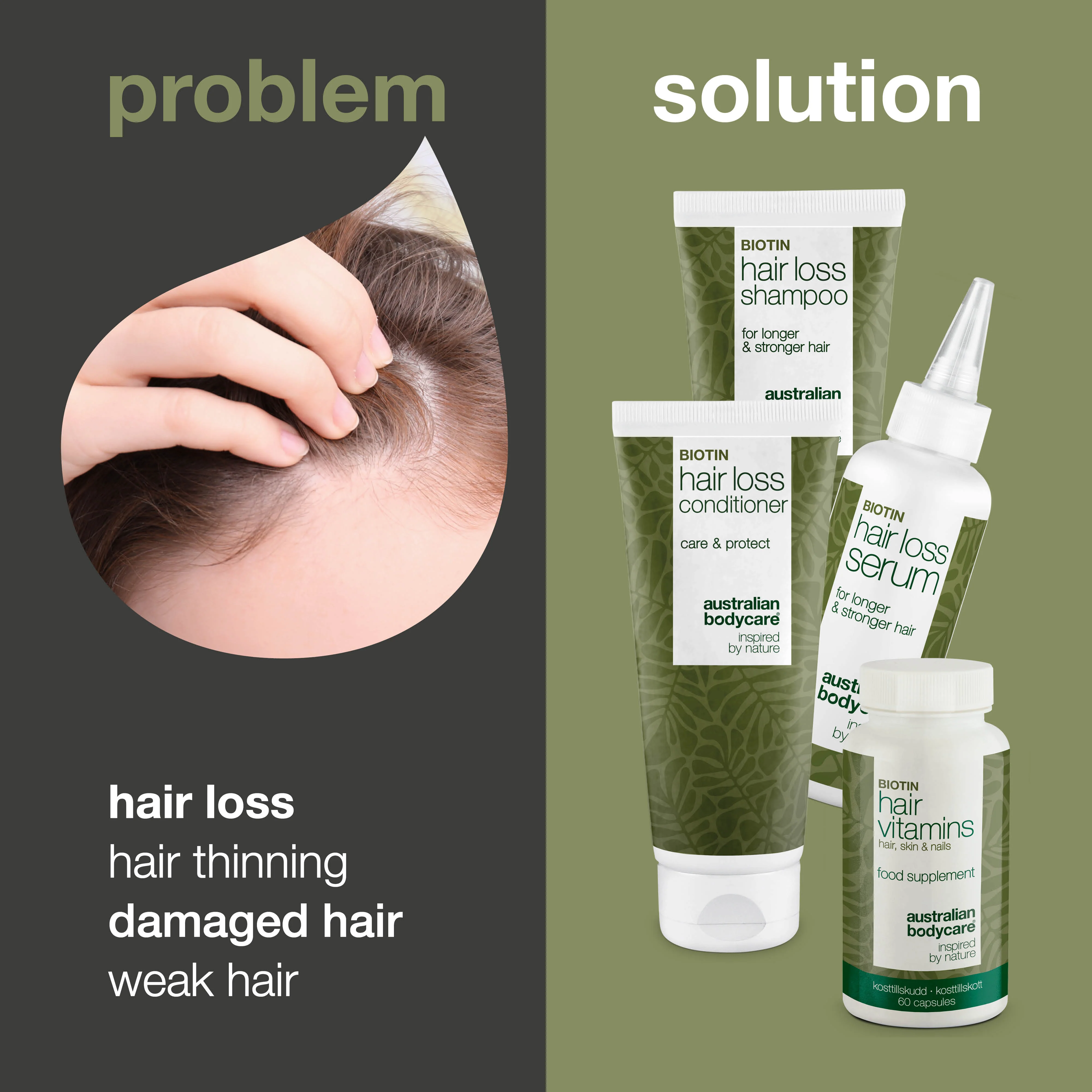 4 products for hair loss and thinning hair — Hair loss products with Biotin, Tea Tree Oil and Capilia Longa - Image 2