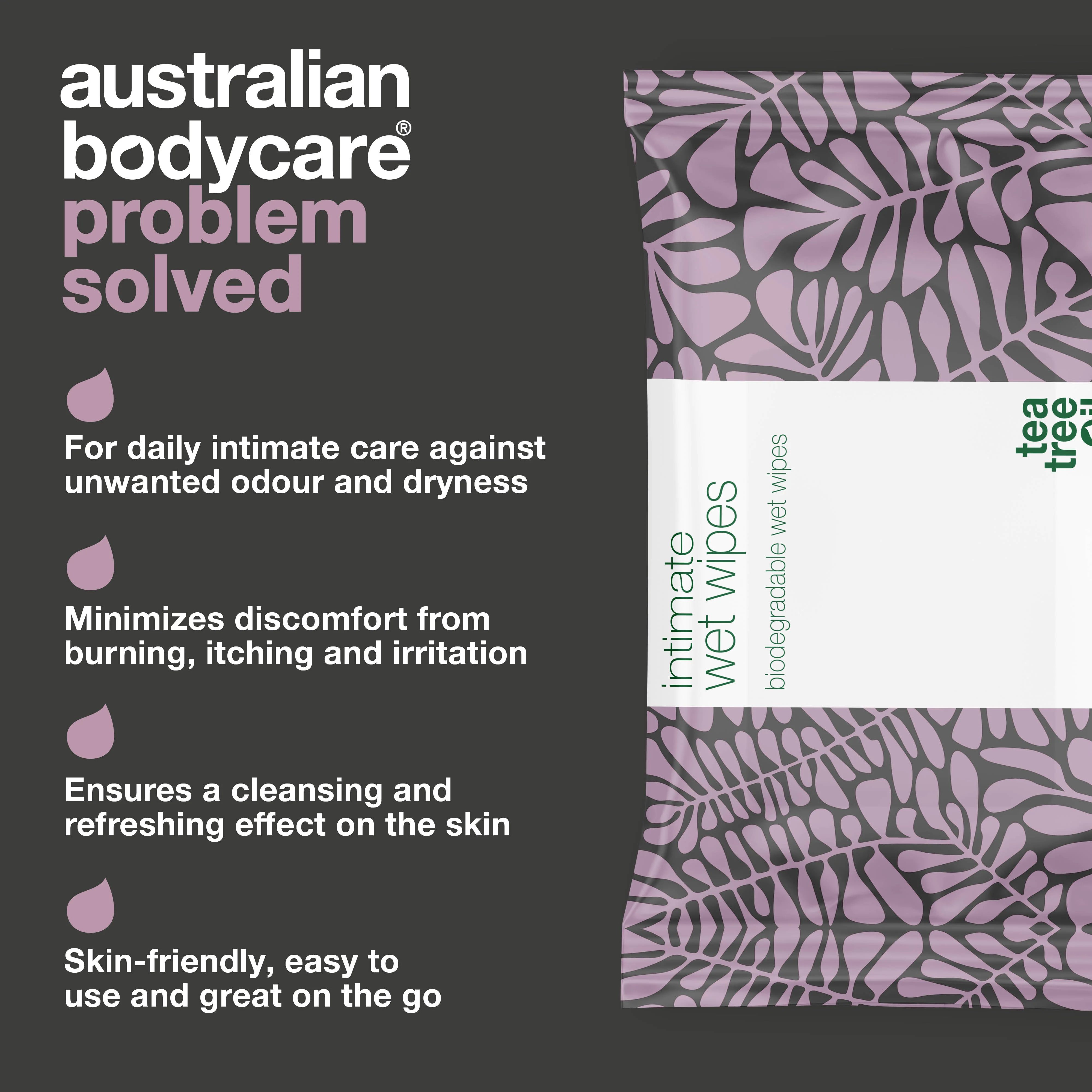 Intimate Wet Wipes with Tea Tree Oil 24 pcs — For daily intimate care for unwanted odour, itching and dryness - Image 3
