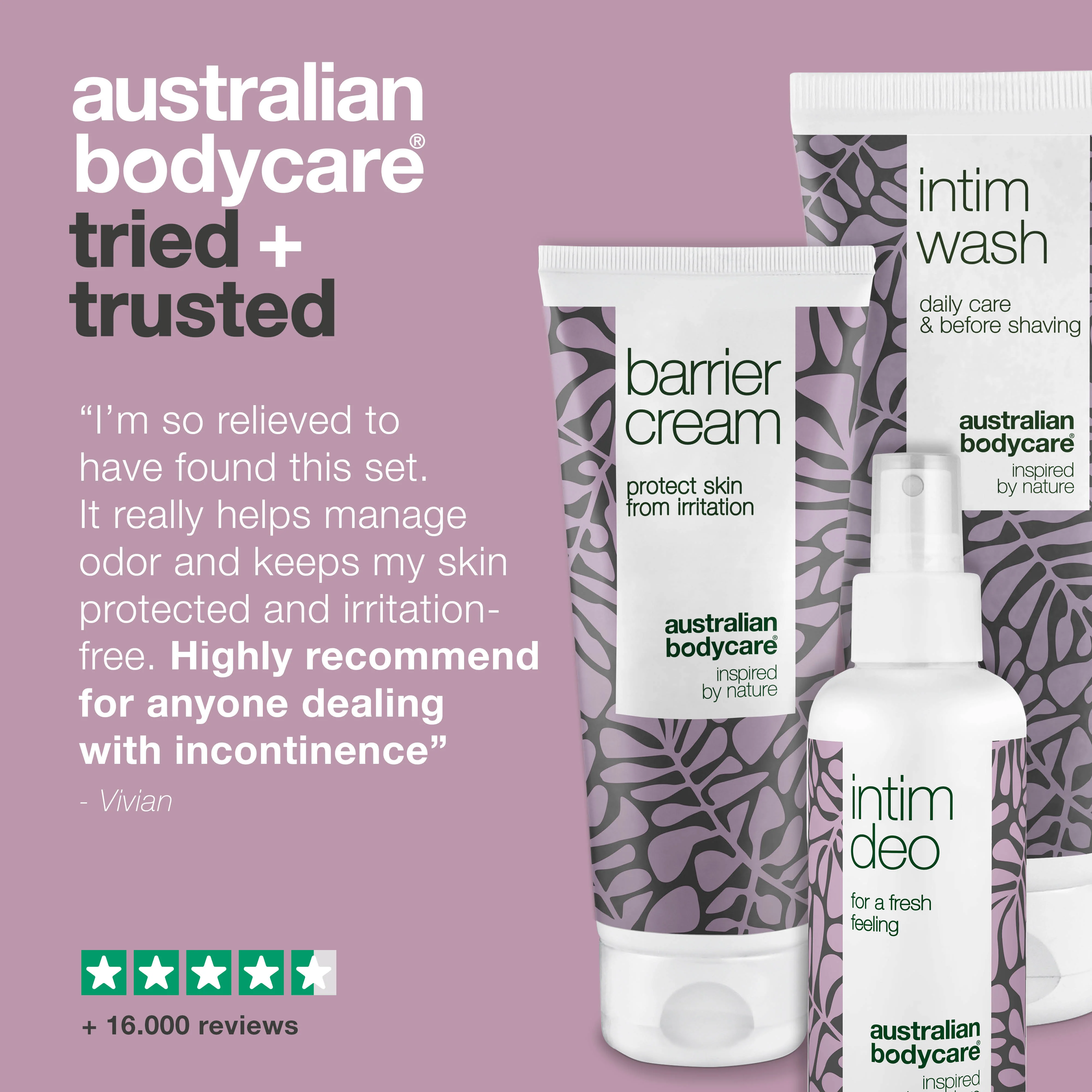 Kit for the daily care of incontinence odour — 3 products to minimize intimate odor from urinary incontinence - Image 5