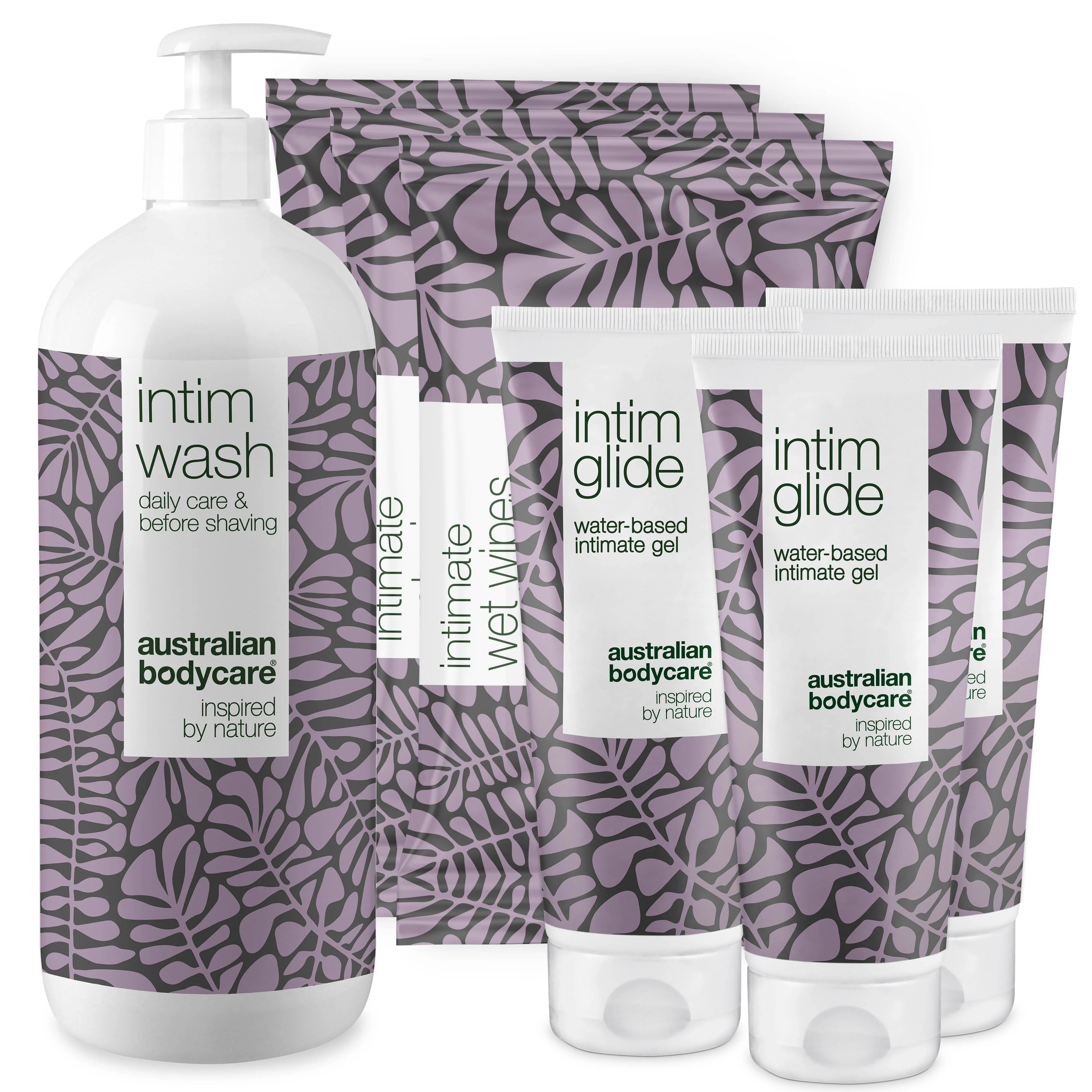 Kit for intimate care before, during and after sex — Intimate products for care of intimate discomforts before , during and after sex