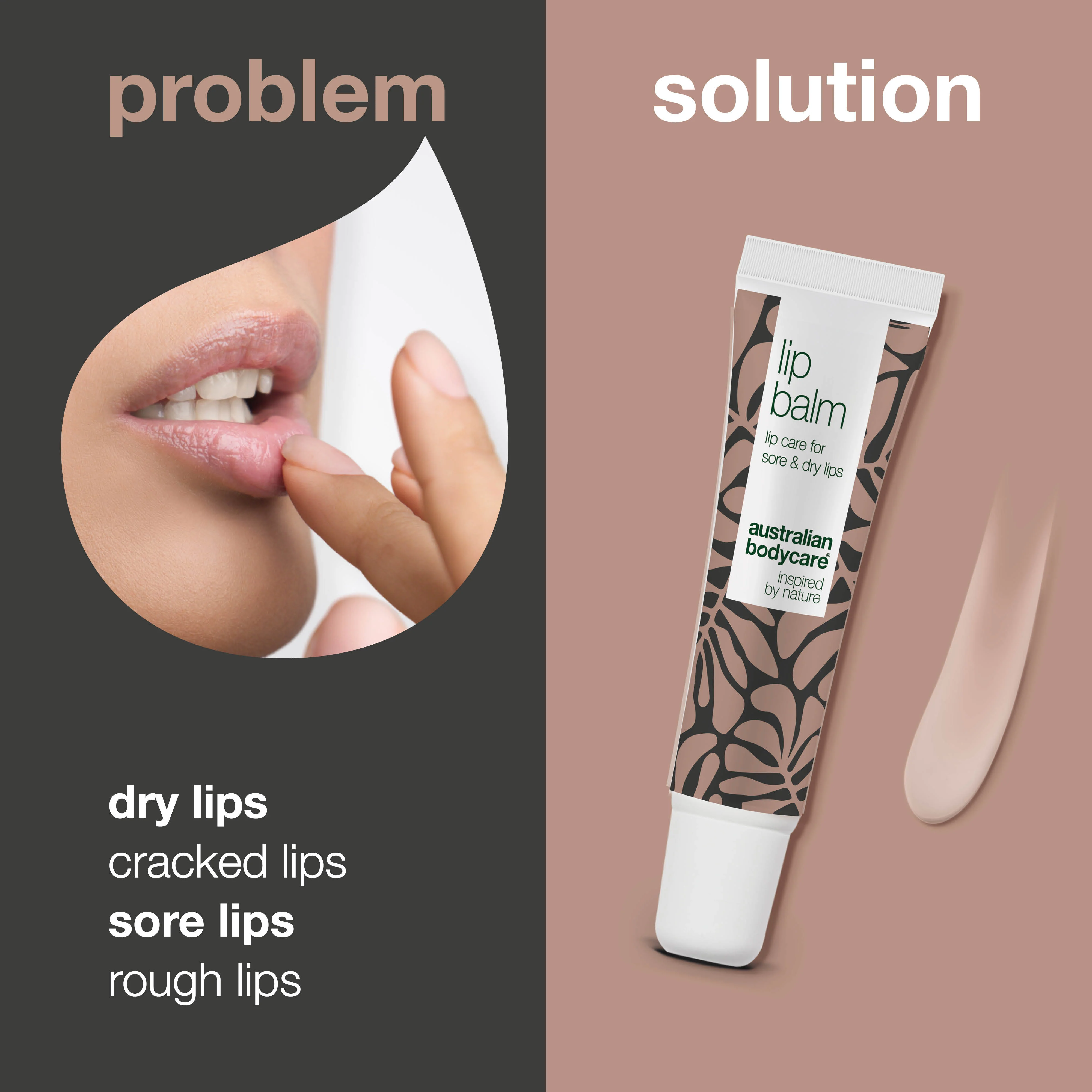 Lip balm for care of dry and chapped lips — Lip balm with Tea Tree Oil for dry lips & care of cold sores - Image 2