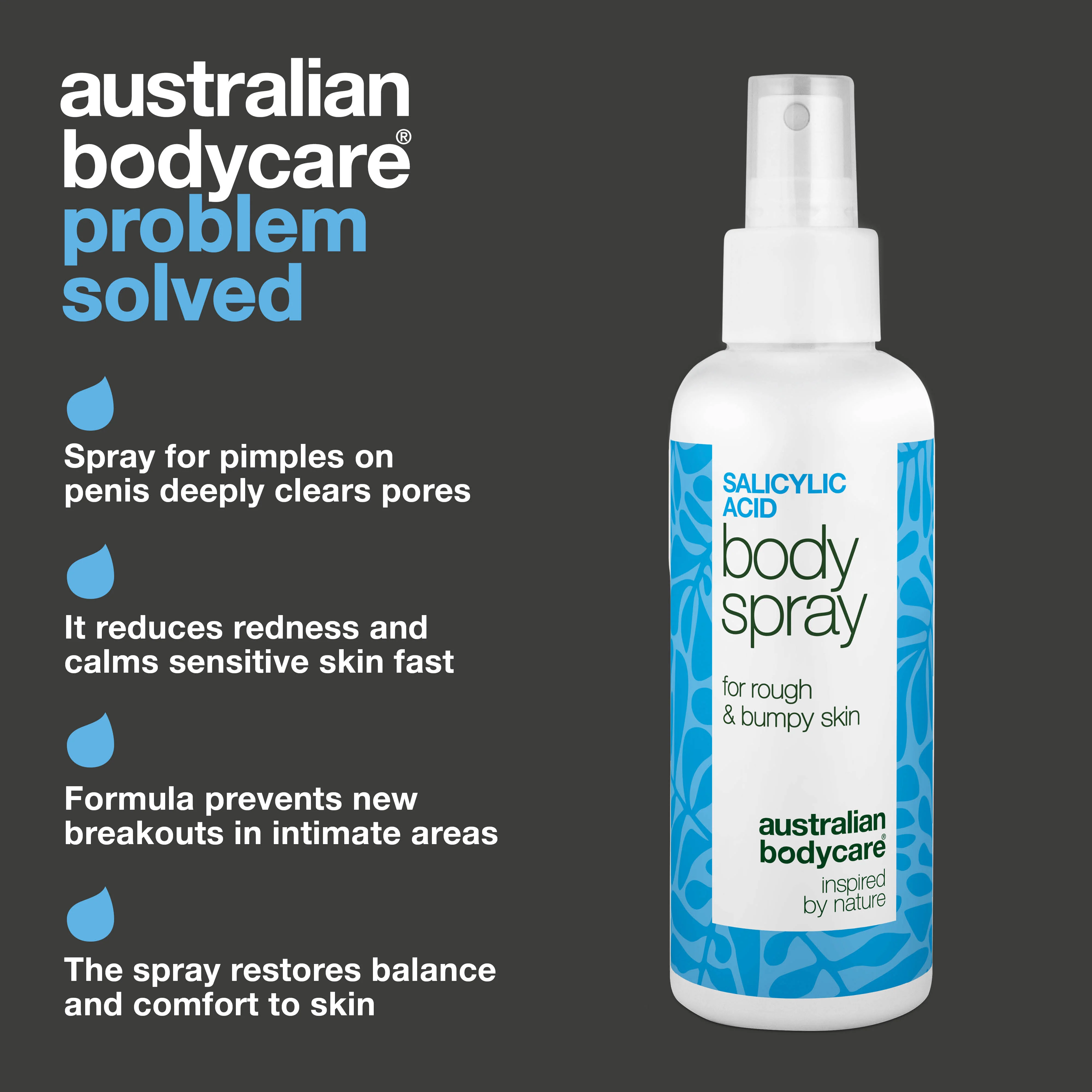 Spray for pimples on penis – clears pores and redness — Spray for pimples on penis reduces bumps and redness. With salicylic acid, glycolic acid, zinc, panthenol and glycerin. - Image 3