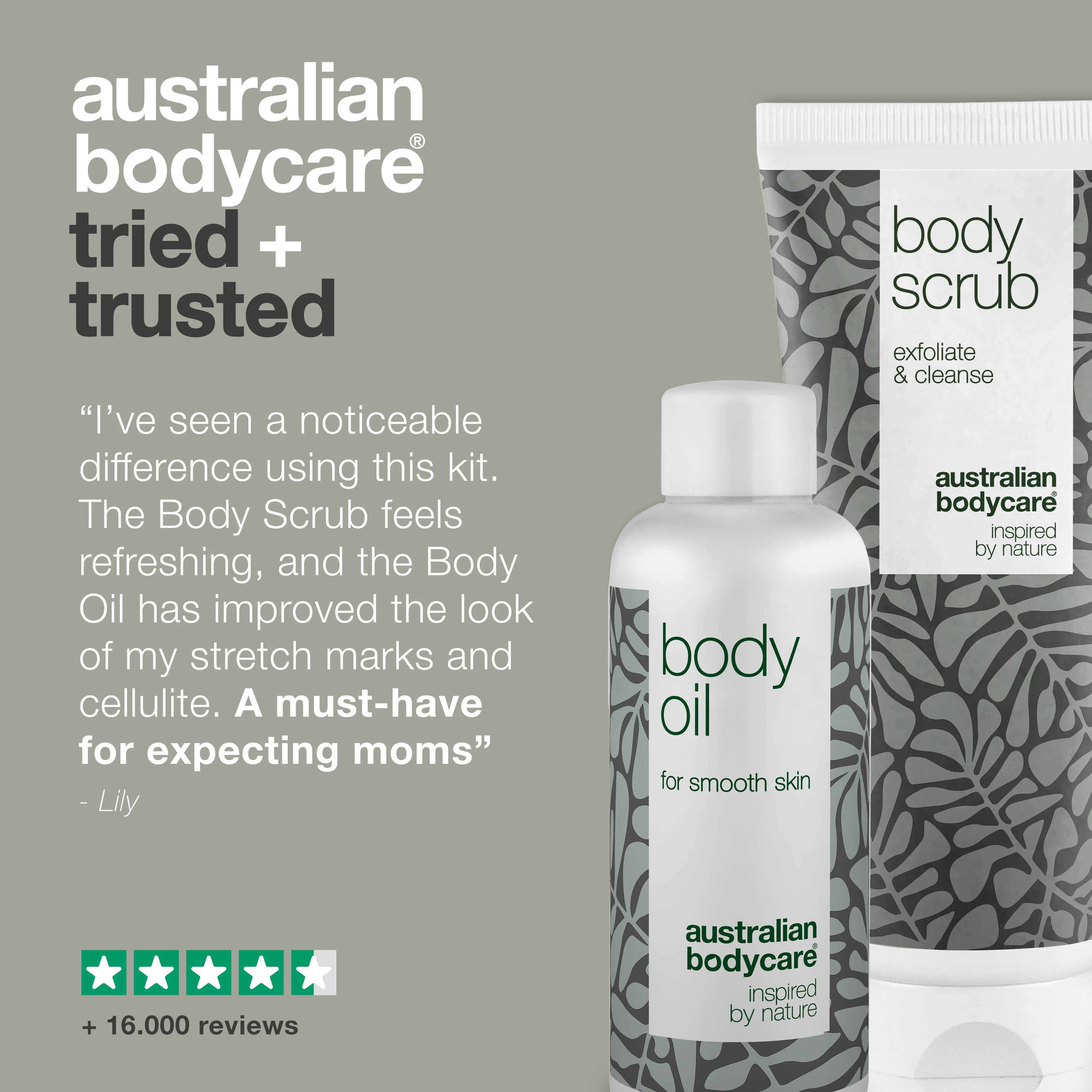 Pregnancy package for the pregnant woman with 2 products — Reduces the visibility of stretch marks and is used for the care of orange peel skin - Image 5