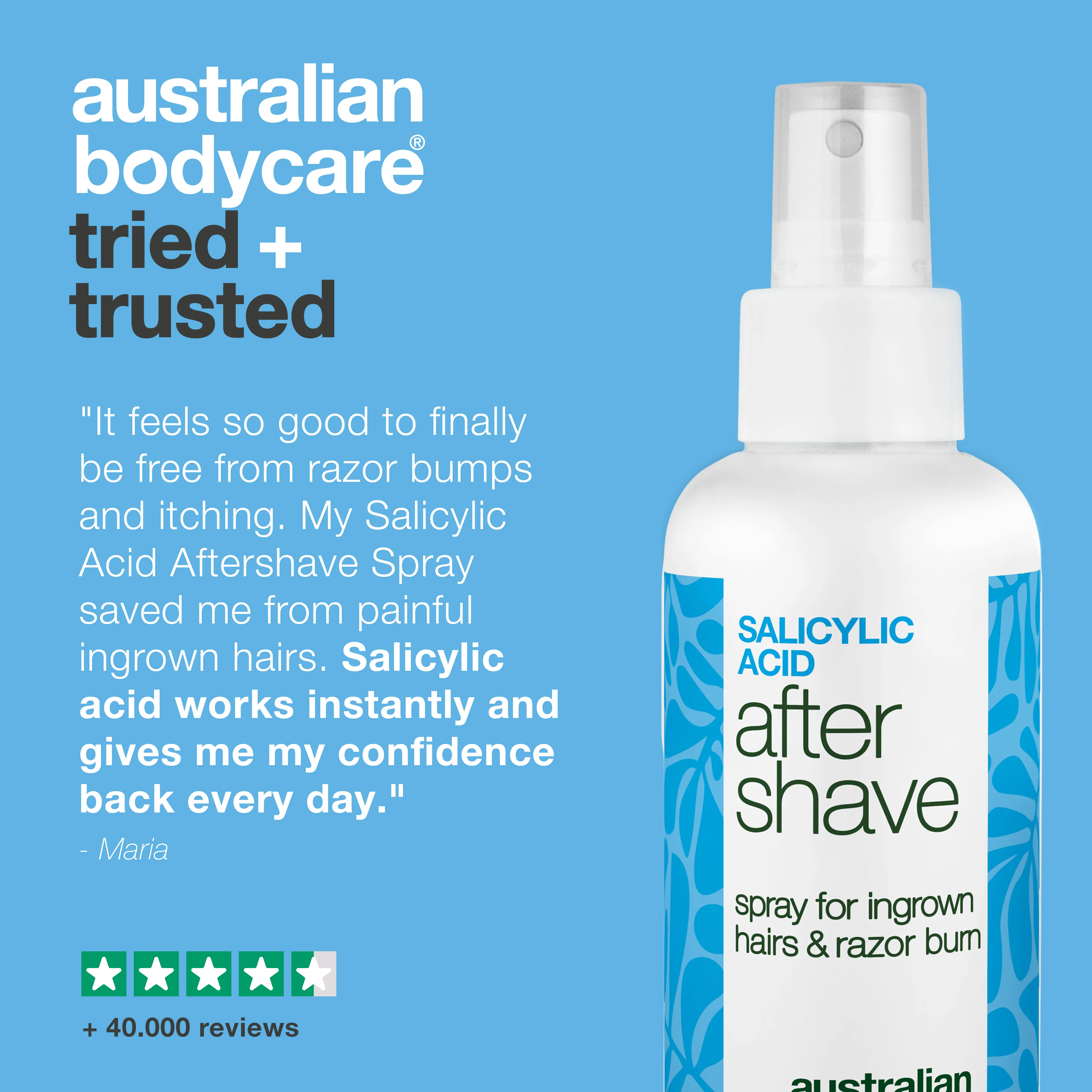 Salicylic Acid After Shave Spray for Razor Bumps — After Shave Spray for razor burns and ingrown hairs. Soothes itching with Salicylic Acid, Aloe Vera, and Panthenol for a smooth finish. - Image 5