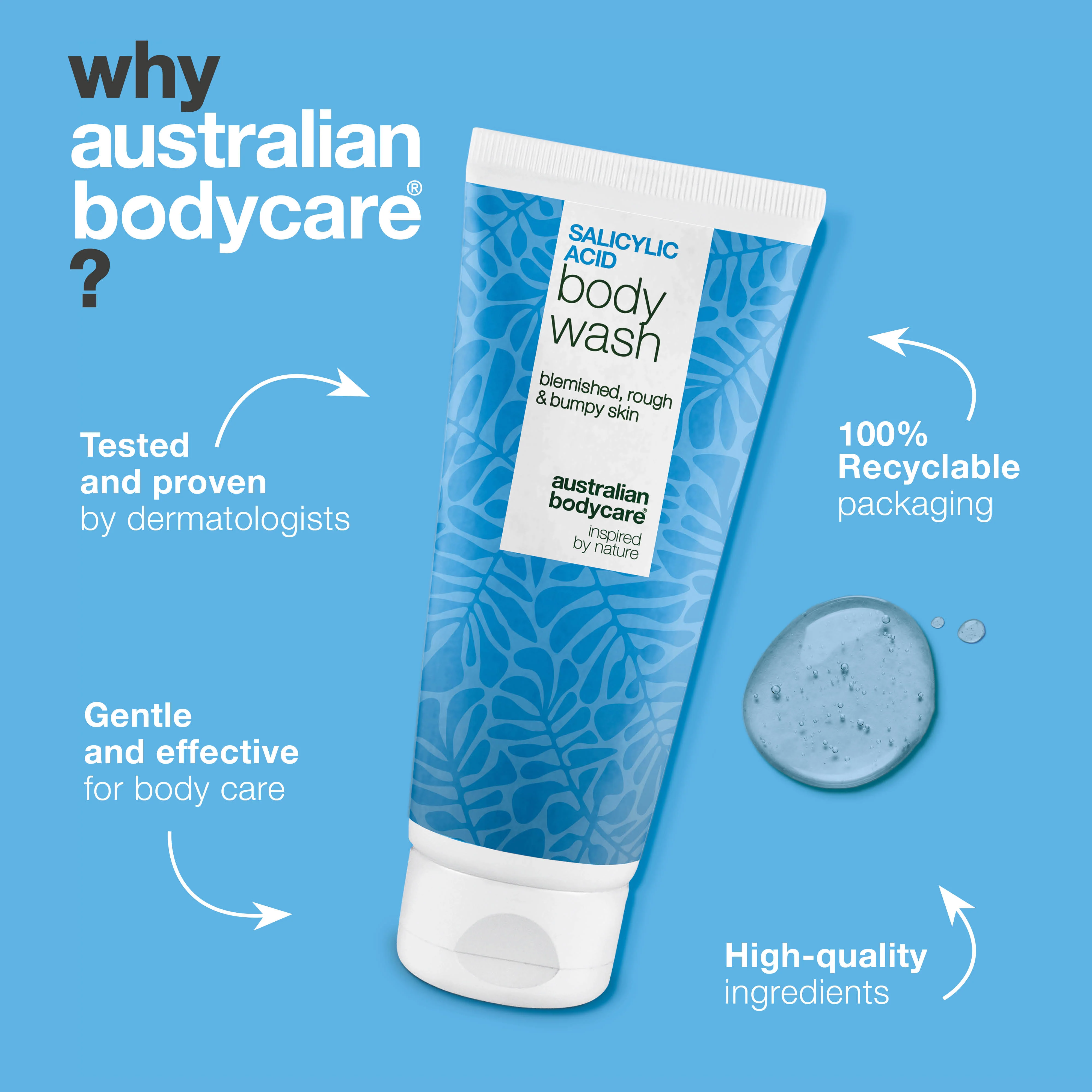 Salicylic Acid Body Wash for Back and Body Breakouts — Salicylic Acid Body Wash clears clogged pores and bumps. With salicylic acid, niacinamide, zinc PCA and hydrating glycerin. - Image 4