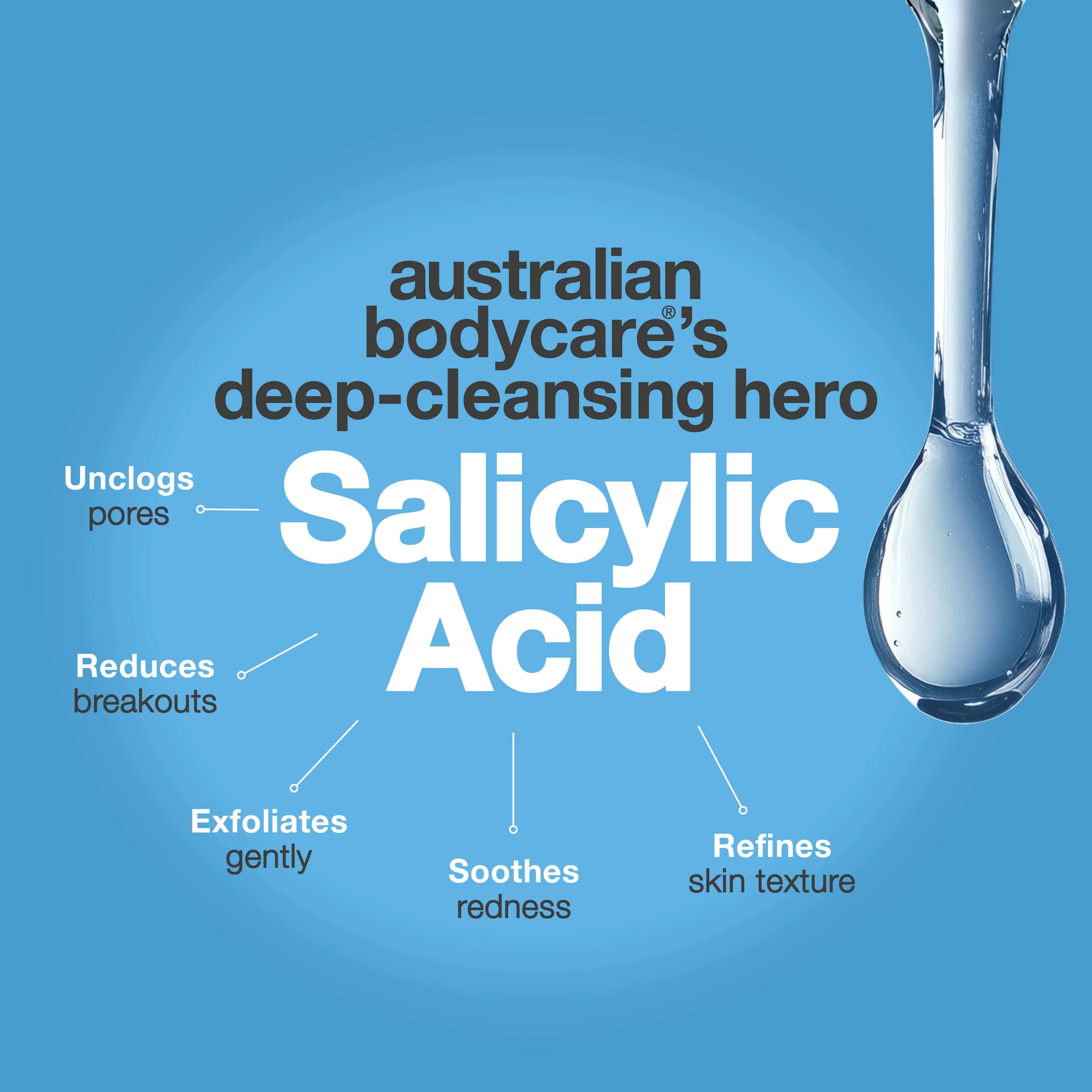 Salicylic Acid Body Wash for Back and Body Breakouts — Salicylic Acid Body Wash clears clogged pores and bumps. With salicylic acid, niacinamide, zinc PCA and hydrating glycerin. - Image 6