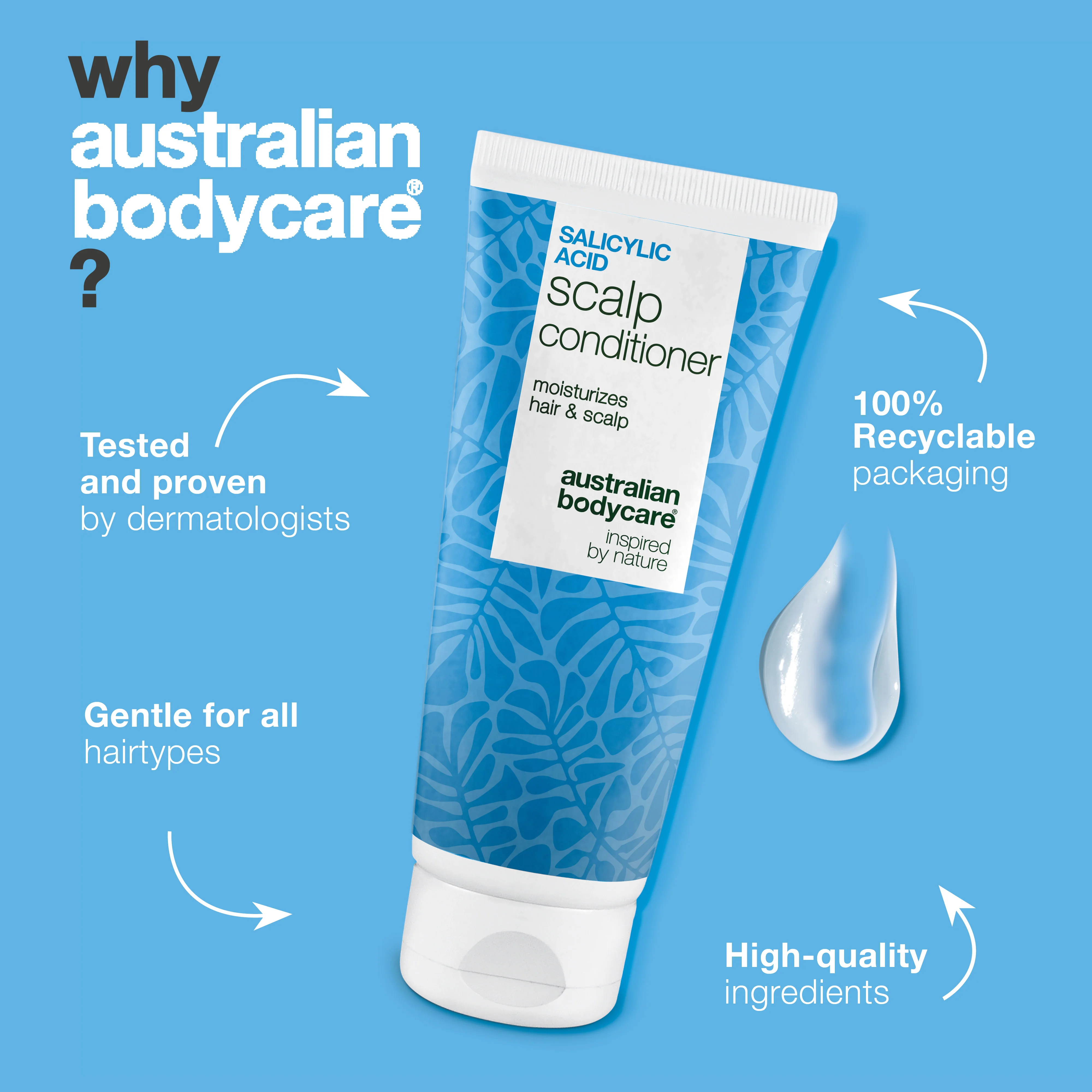 Salicylic Acid Conditioner for Dandruff & Itchy Scalp — Salicylic Acid Conditioner against dandruff and itchiness. Hydrates the scalp and strengthens hair. Effective care with Salicylic Acid. - Image 4