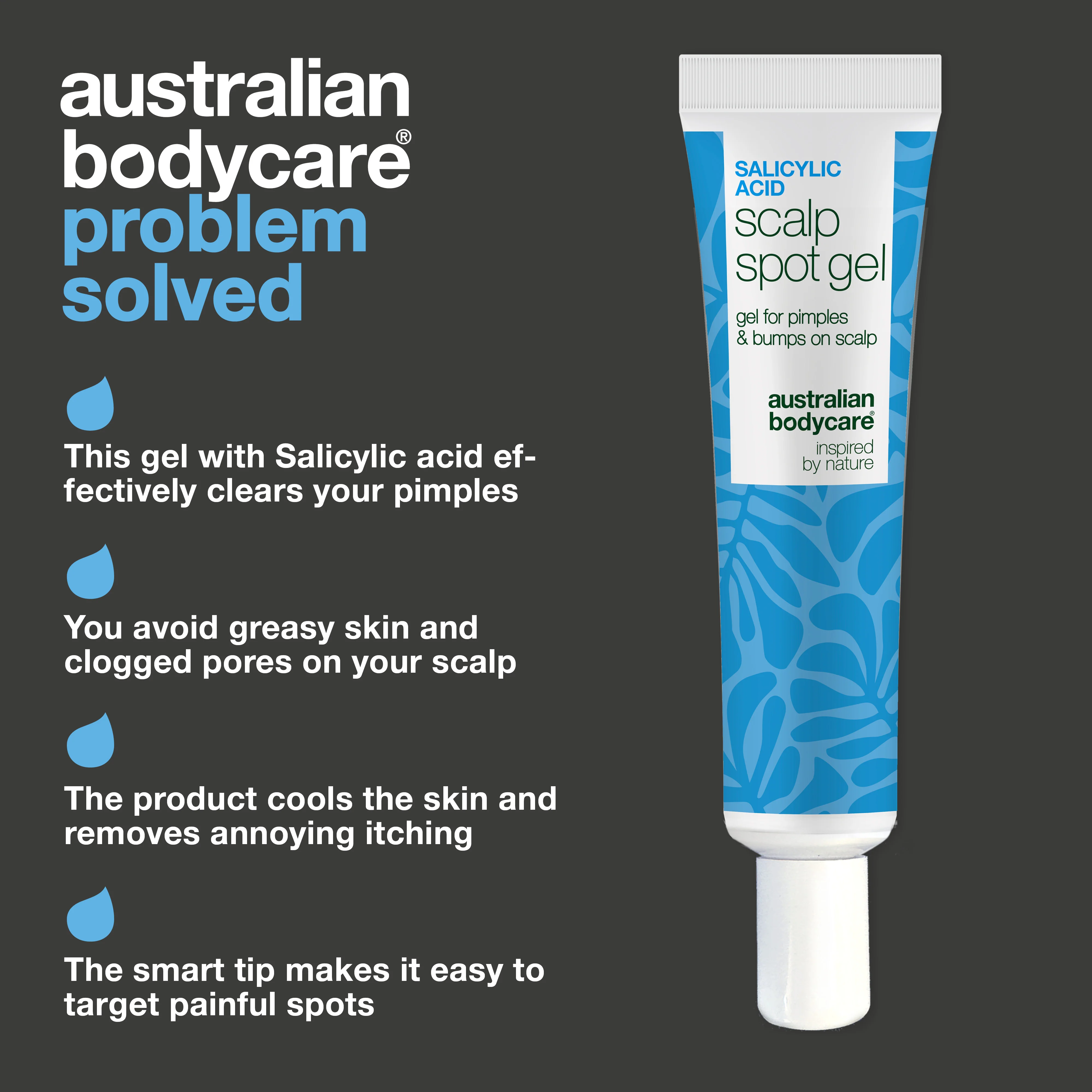 Salicylic Acid Gel for Pimples on Scalp & Itchy Bumps — How to get rid of pimples on your scalp? Use our Salicylic Acid Gel to exfoliate pores and soothe itchy, red, and painful spots instantly. - Image 3