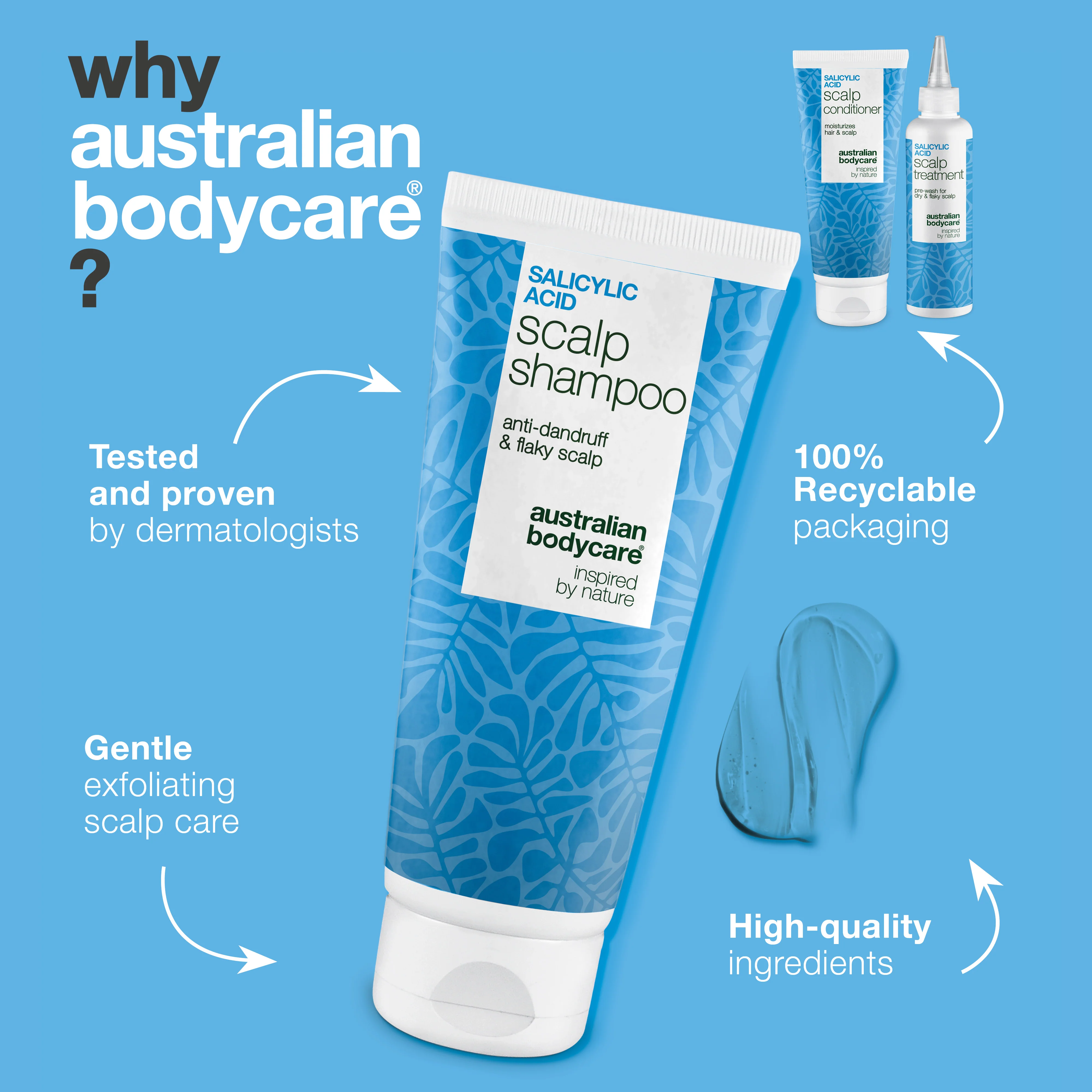 Salicylic Acid Set for Itchy & Dry Scalp — Shampoo, Conditioner & Scalp Treatment for Itchy Scalp. End dryness and flakes with Salicylic Acid and Tasmanian Pepper to restore scalp balance. - Image 4