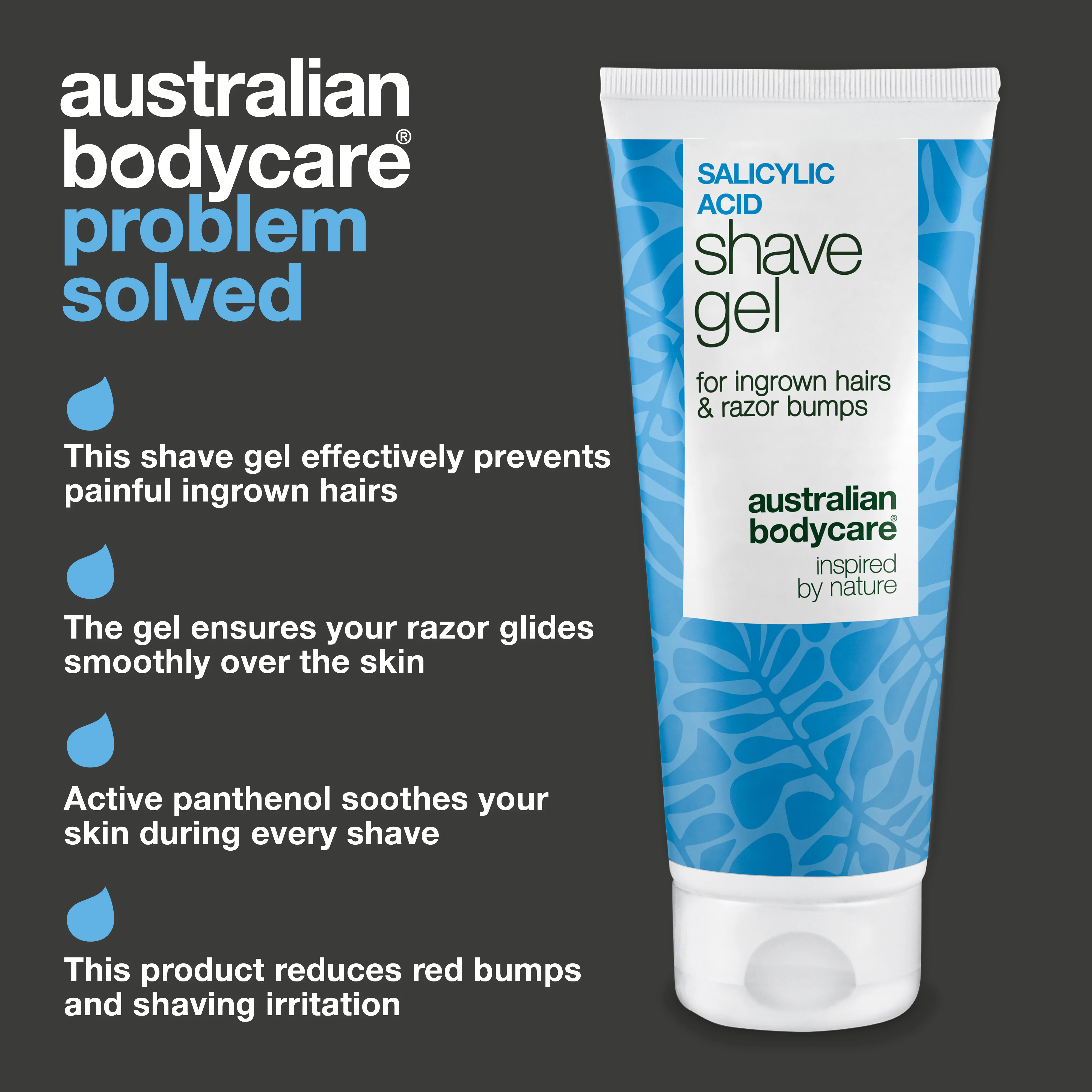 Salicylic Acid Shave Gel – Stop Ingrown Hairs & Bumps — Salicylic Acid Shave Gel prevents ingrown hairs and itch. Enriched with Salicylic acid, Glycerin, and Panthenol for irritation-free skin. - Image 3