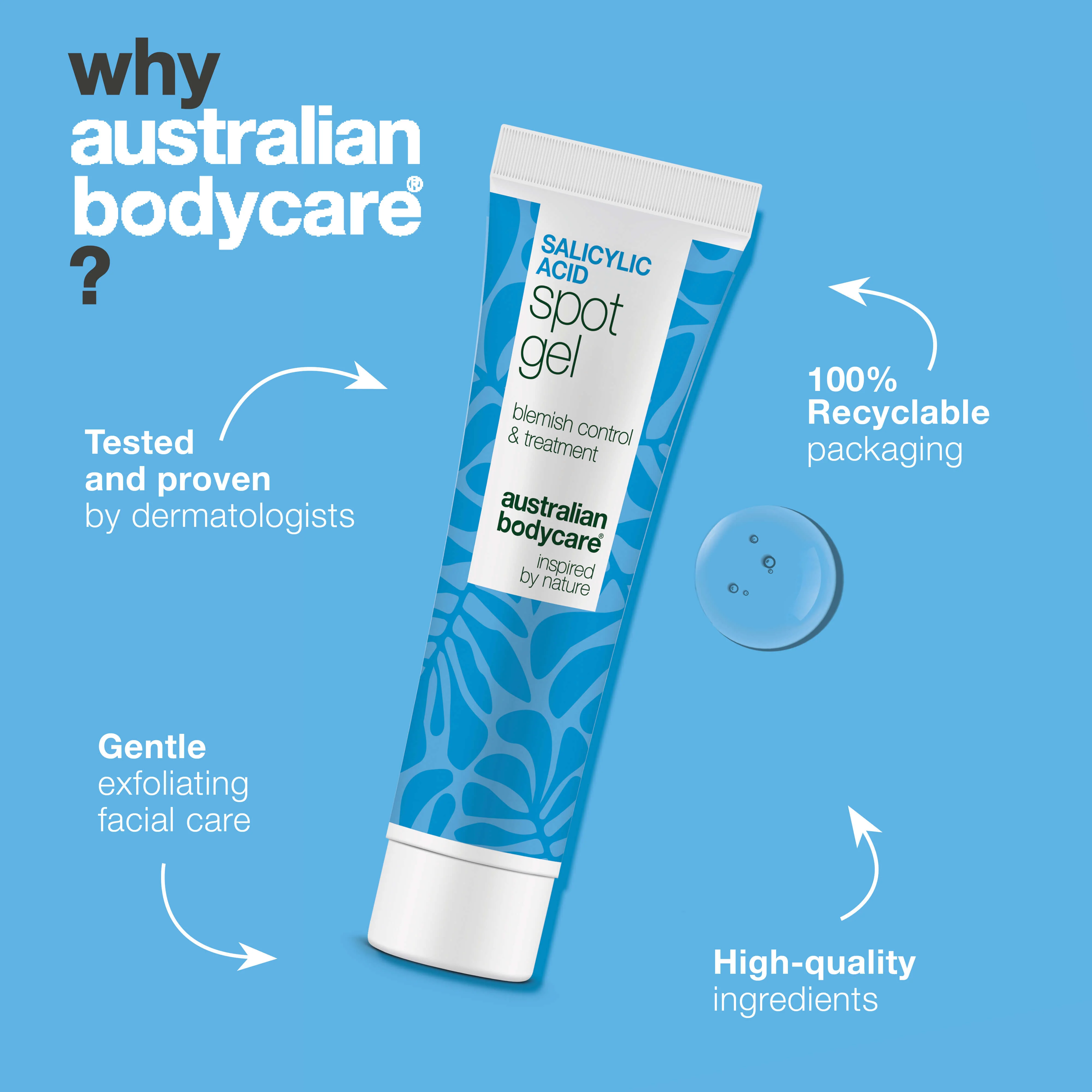 Salicylic Acid Spot Gel for blemishes and clogged pores — Salicylic Acid Spot Gel clears uneven, oily skin. Removes dead cells and excess oil with effective Salicylic Acid care. - Image 4