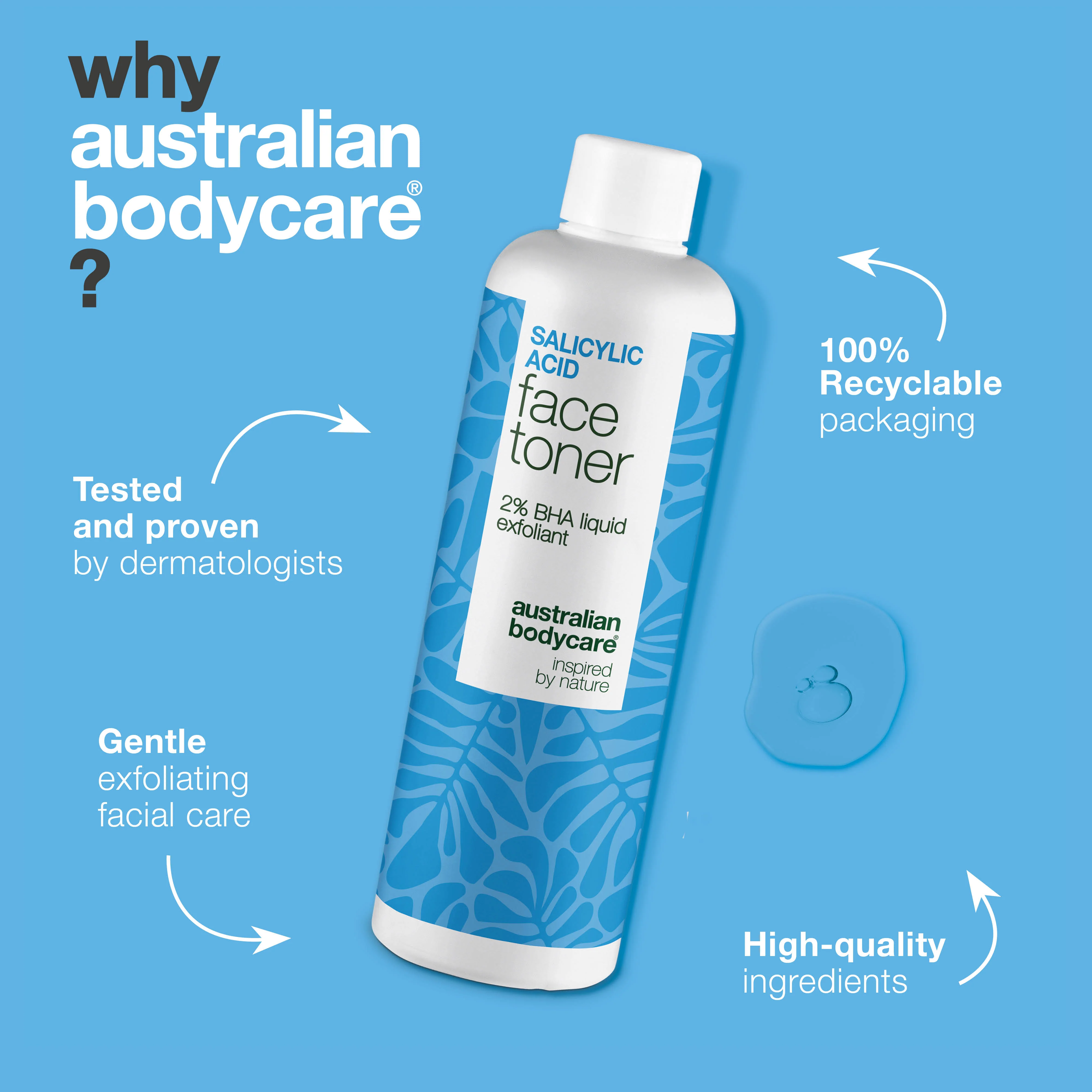 Salicylic Acid Toner for Breakouts and Large Pores — This BHA exfoliant clears pores, fights blemishes and smooths skin texture. Use daily for clearer, healthier skin. - Image 4