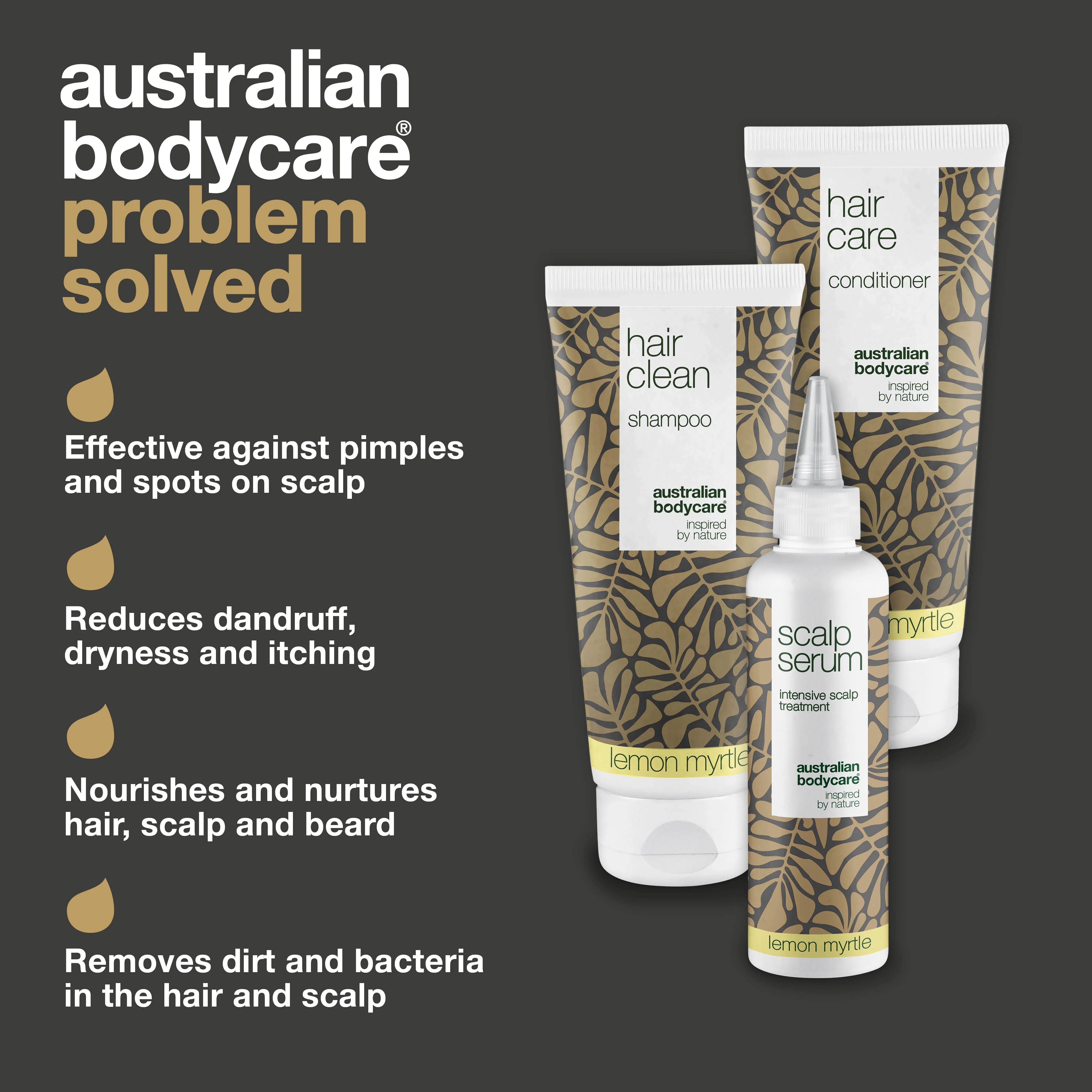 Kit for Scalp Care with Lemon Myrtle — 3x products with Tea Tree Oil and Lemon Myrtle for dandruff and dry scalp - Image 3