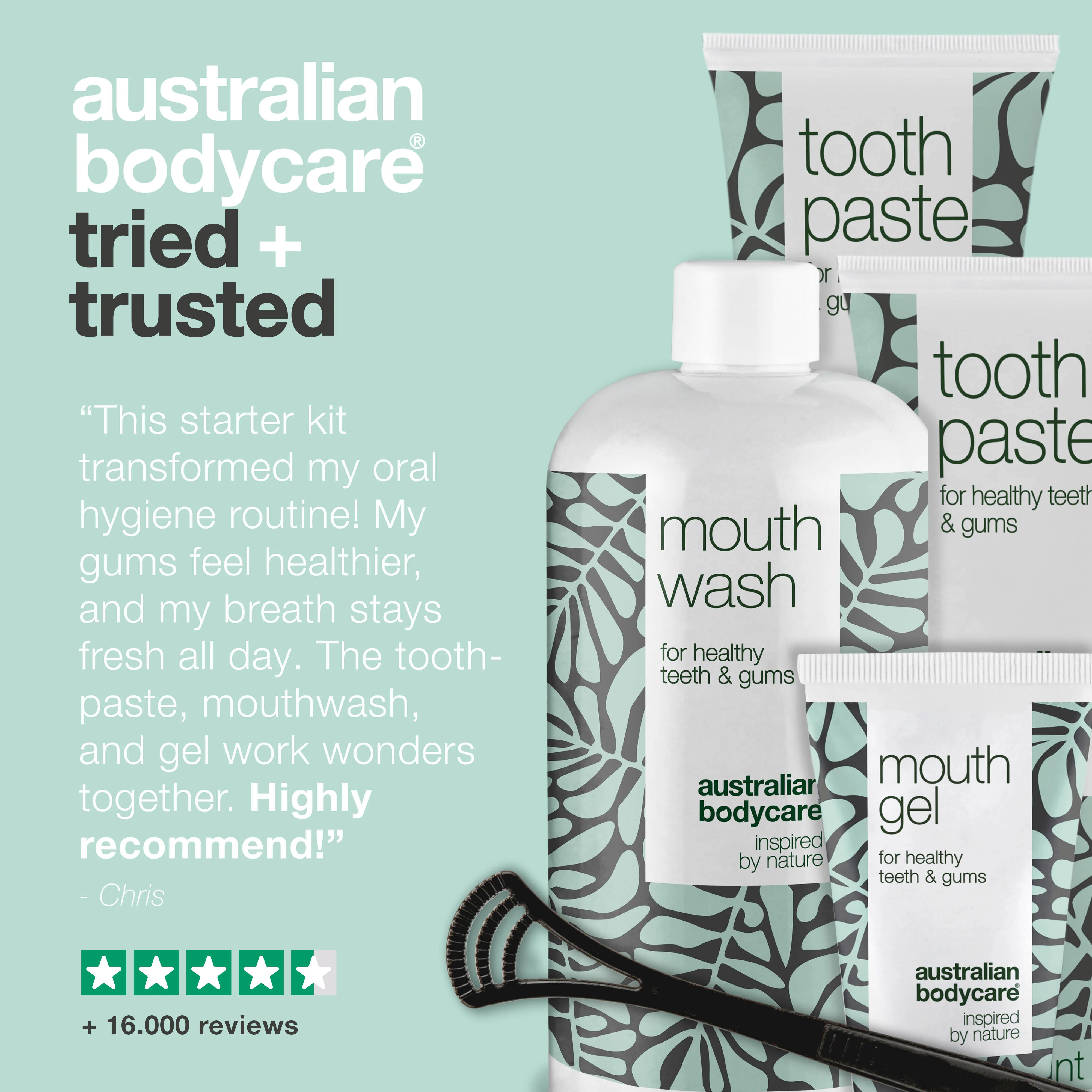 Start kit 5 mouth products — Starter kit for good oral hygiene and care of periodontal disease and fungus - Image 5