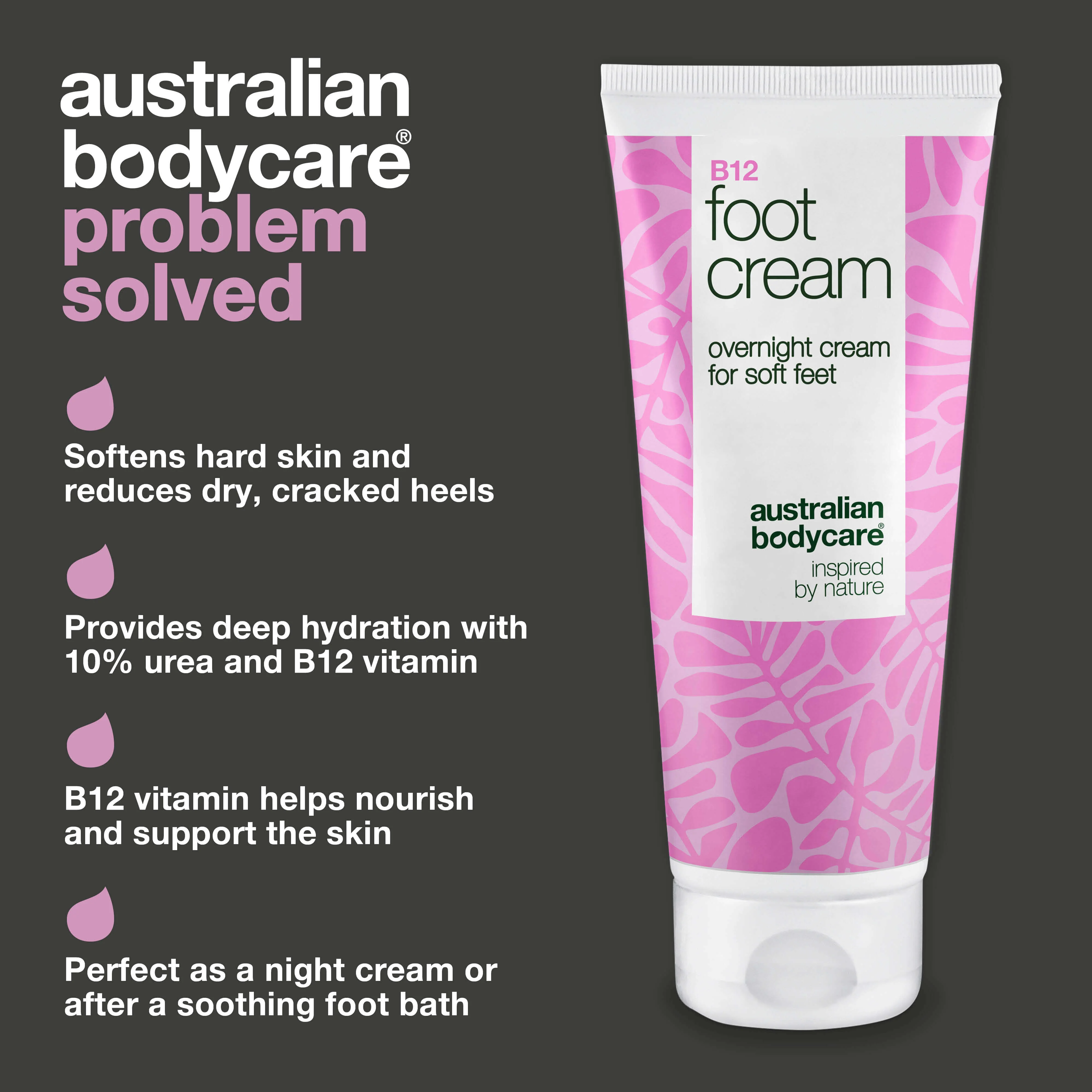 Foot Cream with Vitamin B12 – Softens rough skin & hydrates — Foot cream with Vitamin B12 and 10% urea for dry feet. Hydrates and softens skin. Perfect as a night cream or after a foot bath. - Image 3