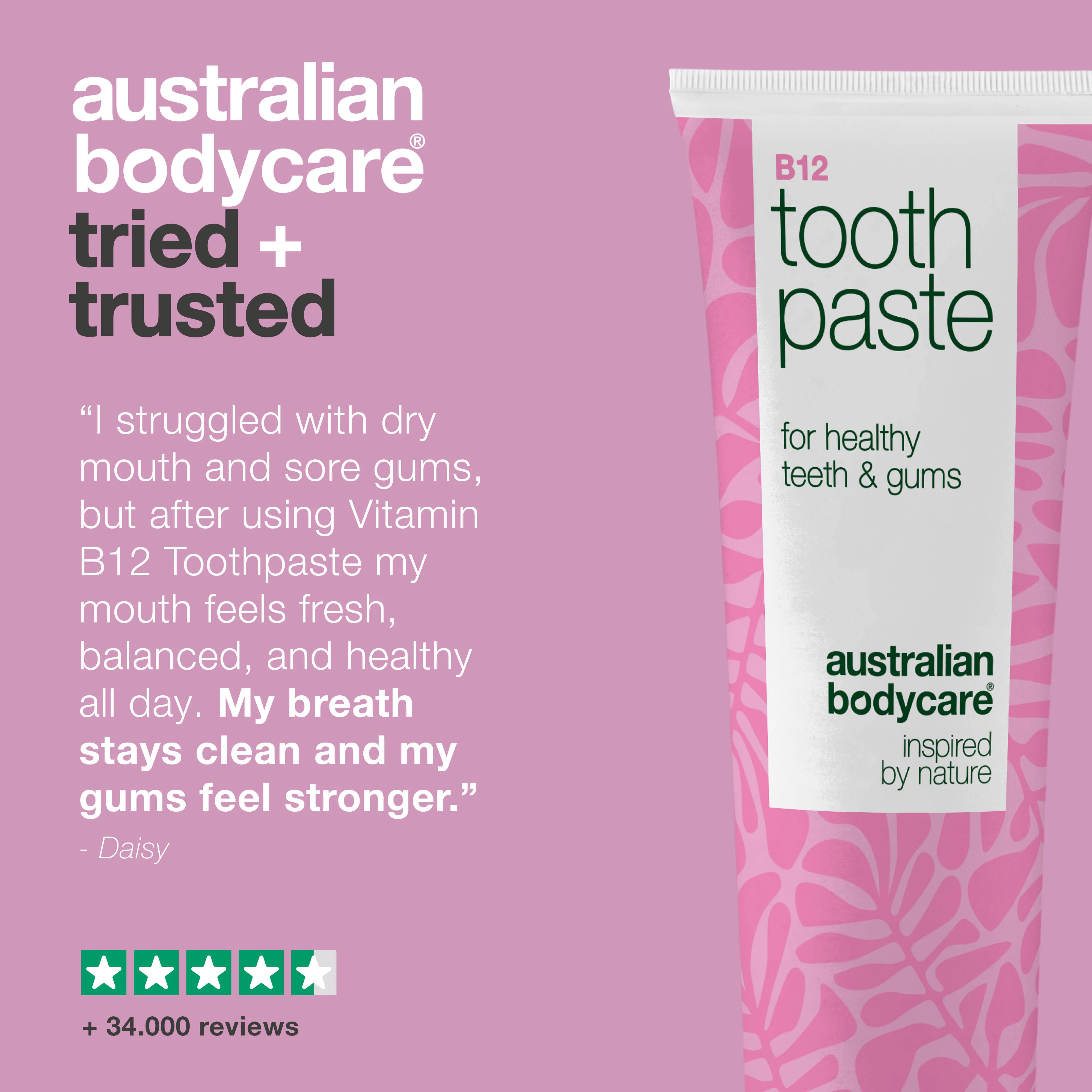 Vitamin B12 Toothpaste – for dry mouth and irritation — Vitamin B12 Toothpaste keeps teeth strong and breath fresh. Protects enamel and gums with B12, fluoride, and zinc. - Image 5