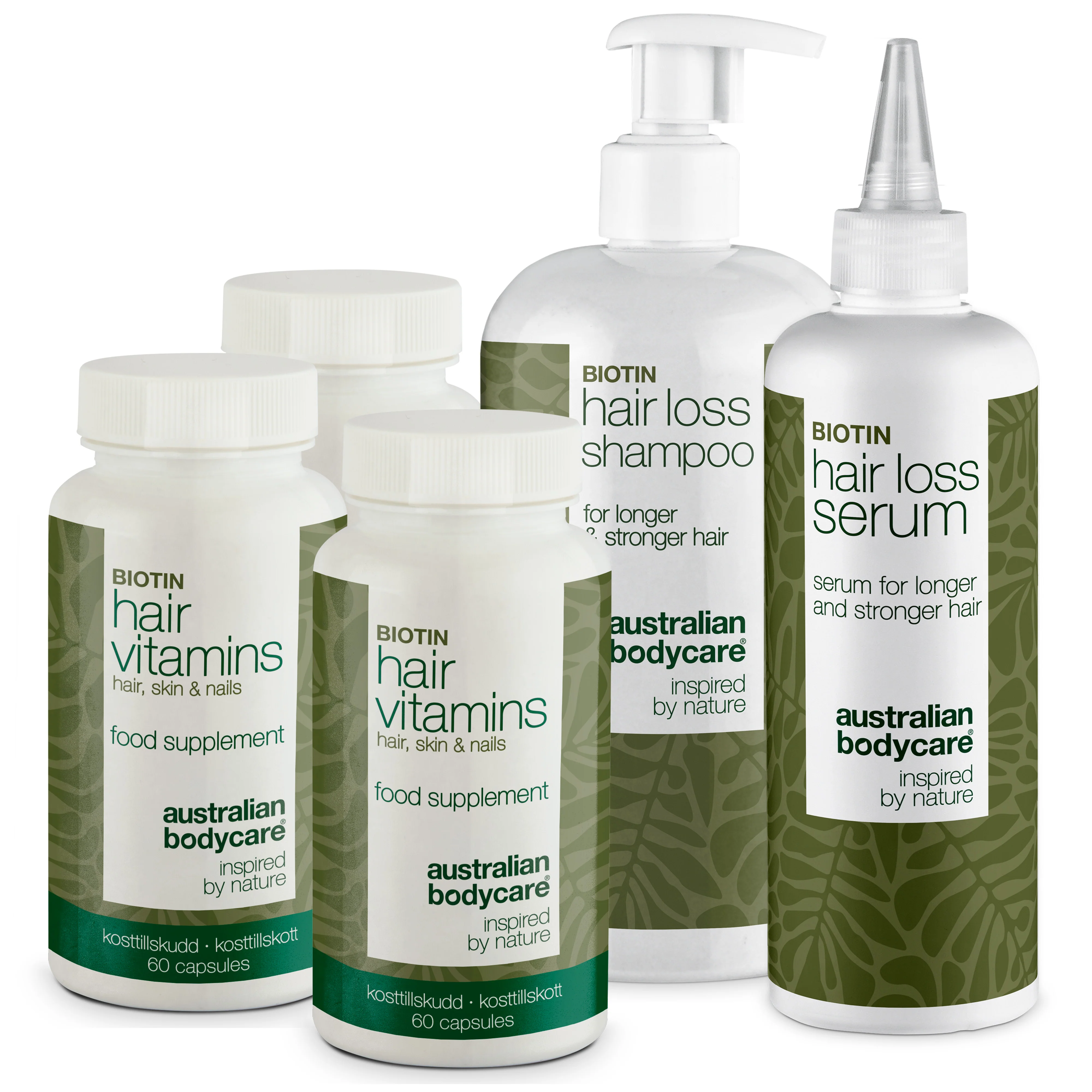 XL Hair Loss Pack — 5 Hair Loss Products with Biotin for Thinning Hair