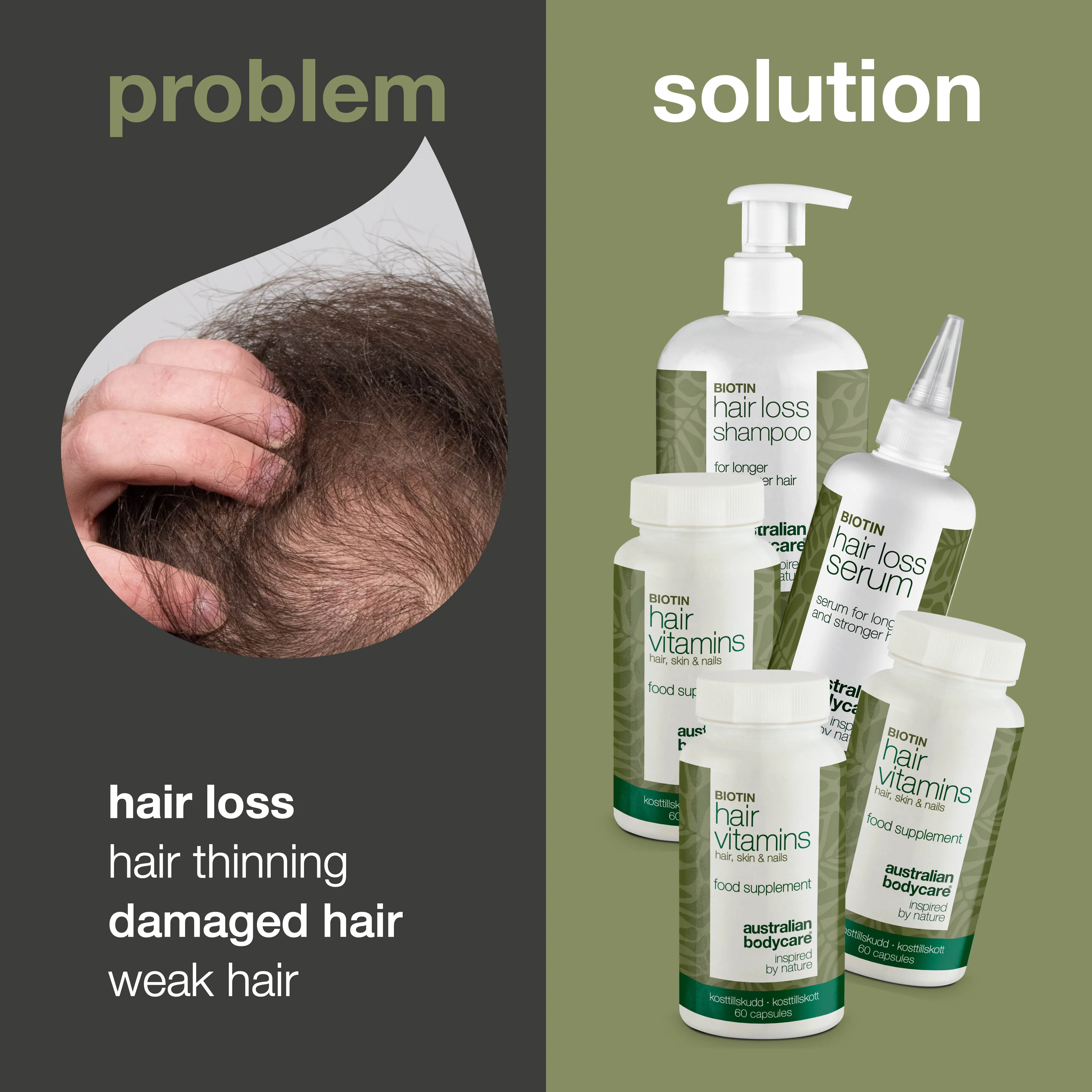 XL Hair Loss Pack — 5 Hair Loss Products with Biotin for Thinning Hair - Image 2